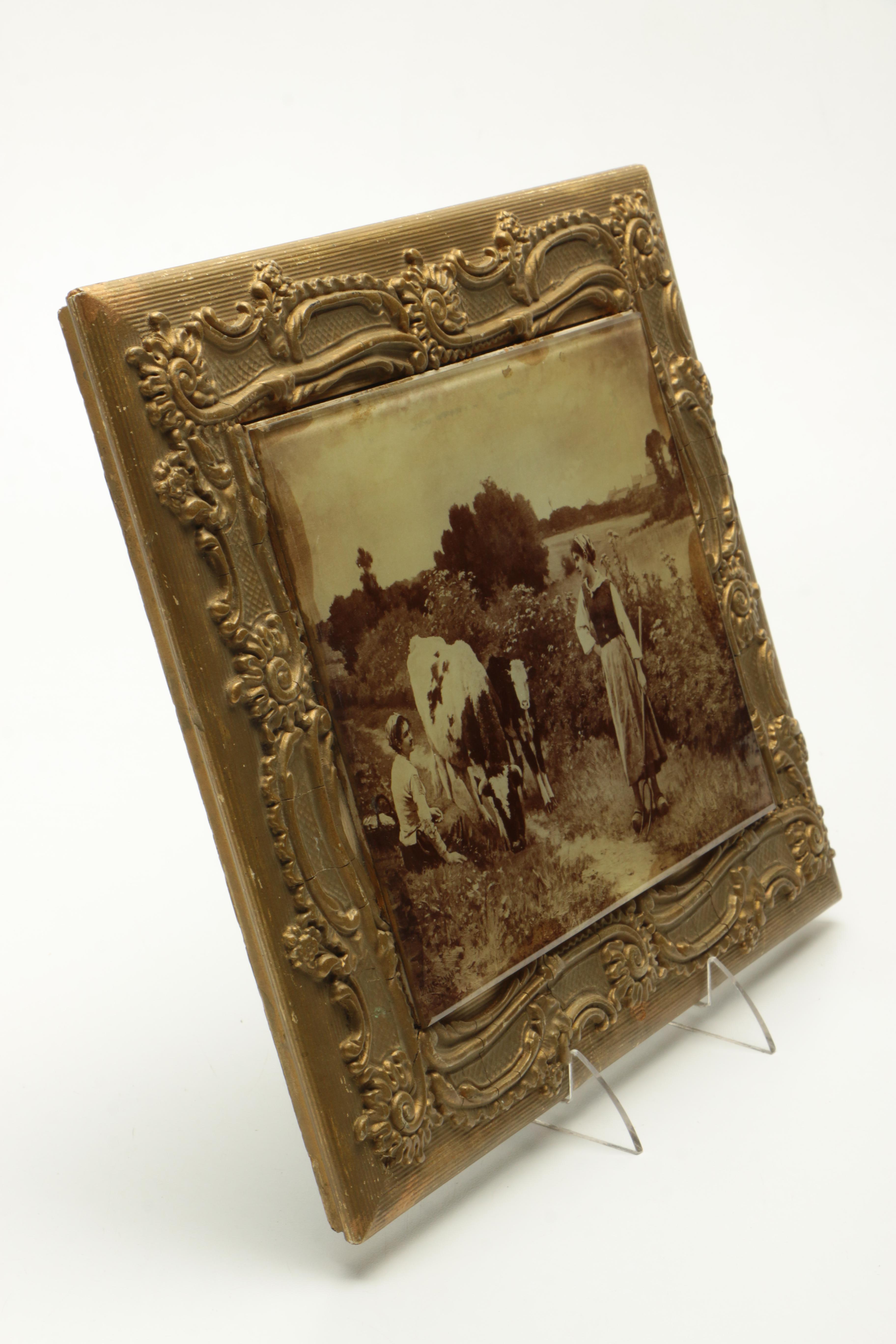 After Édouard Debat-Ponsan Albumen Print "A Rest Along the Way"