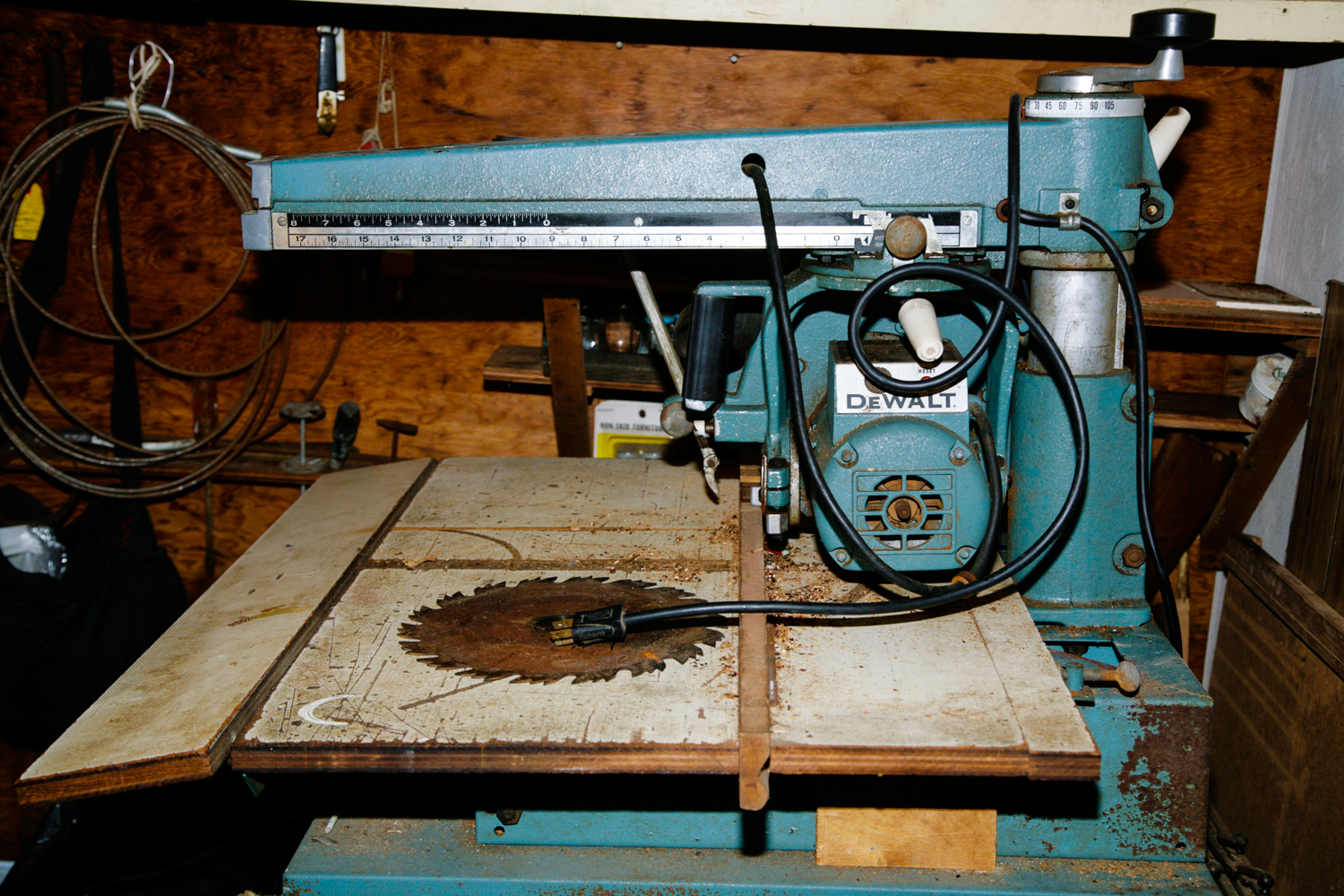 Vintage DeWalt Radial Arm Saw Table