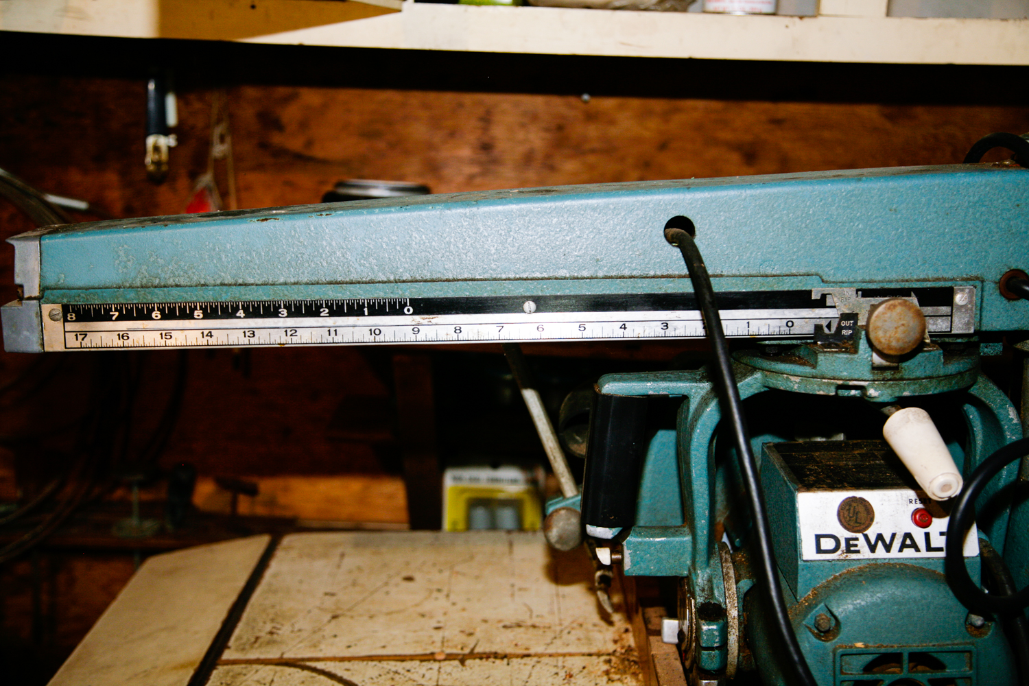 Vintage DeWalt Radial Arm Saw Table