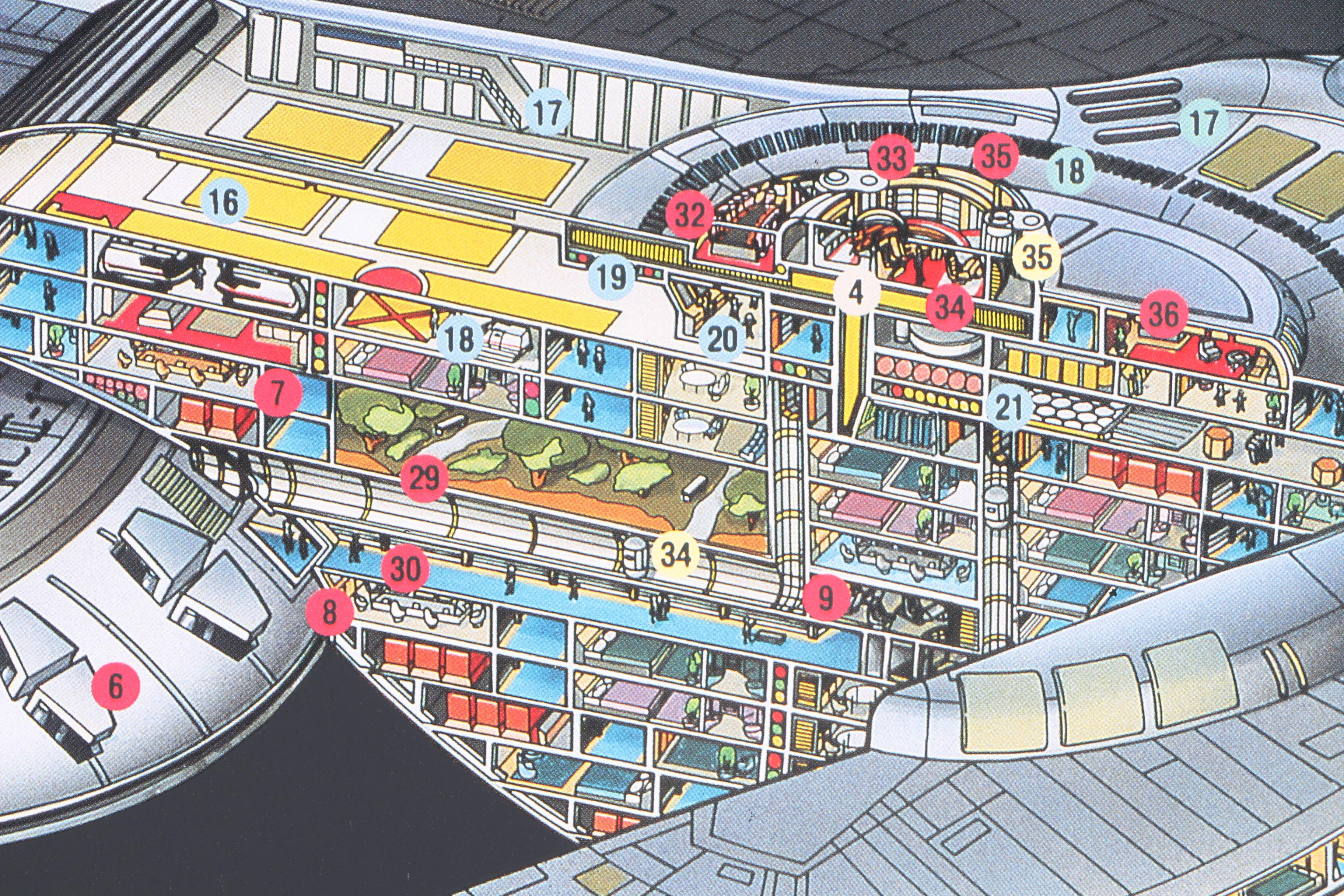 Star Trek: The Next Generation "U.S.S. Enterprise NCC-1701-D" Layout Poster
