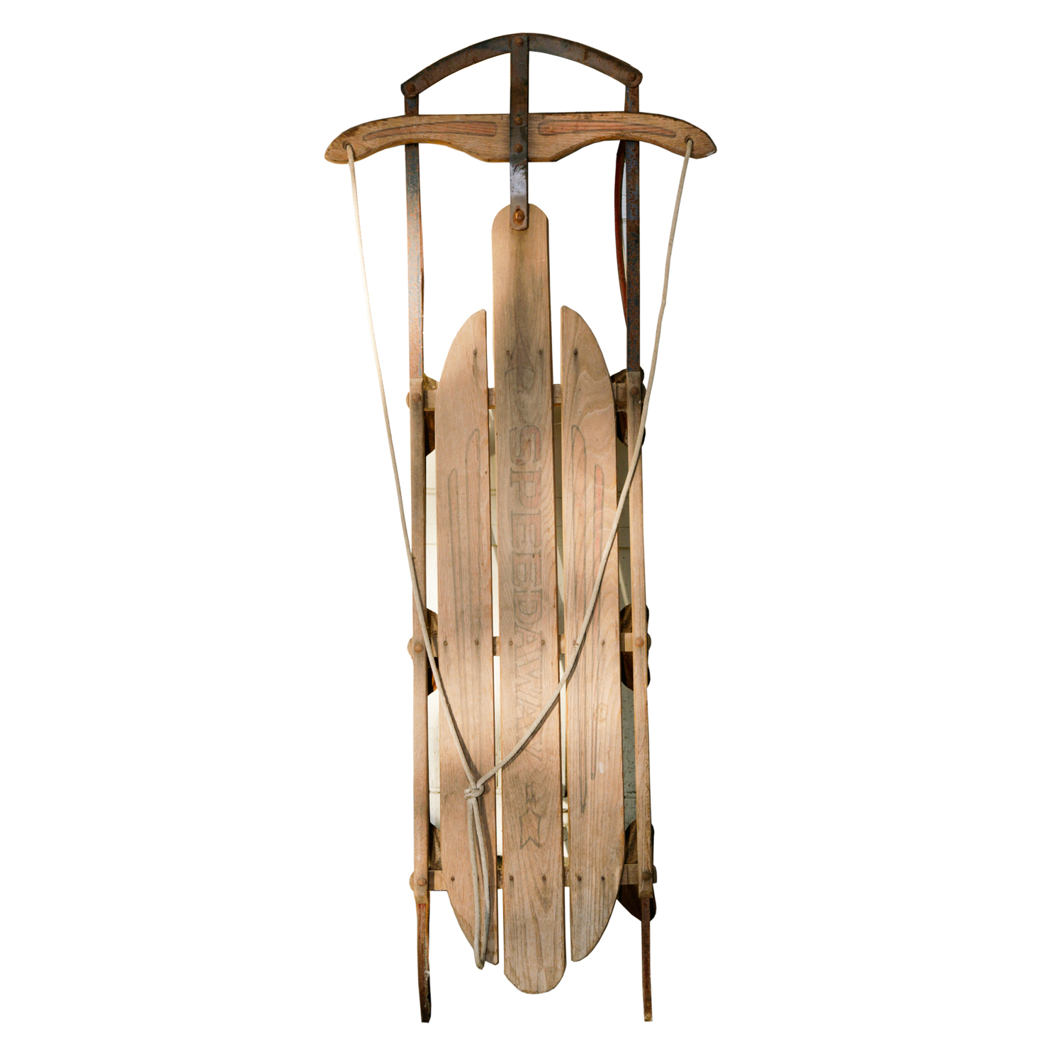 Vintage Speedaway Wooden Sled
