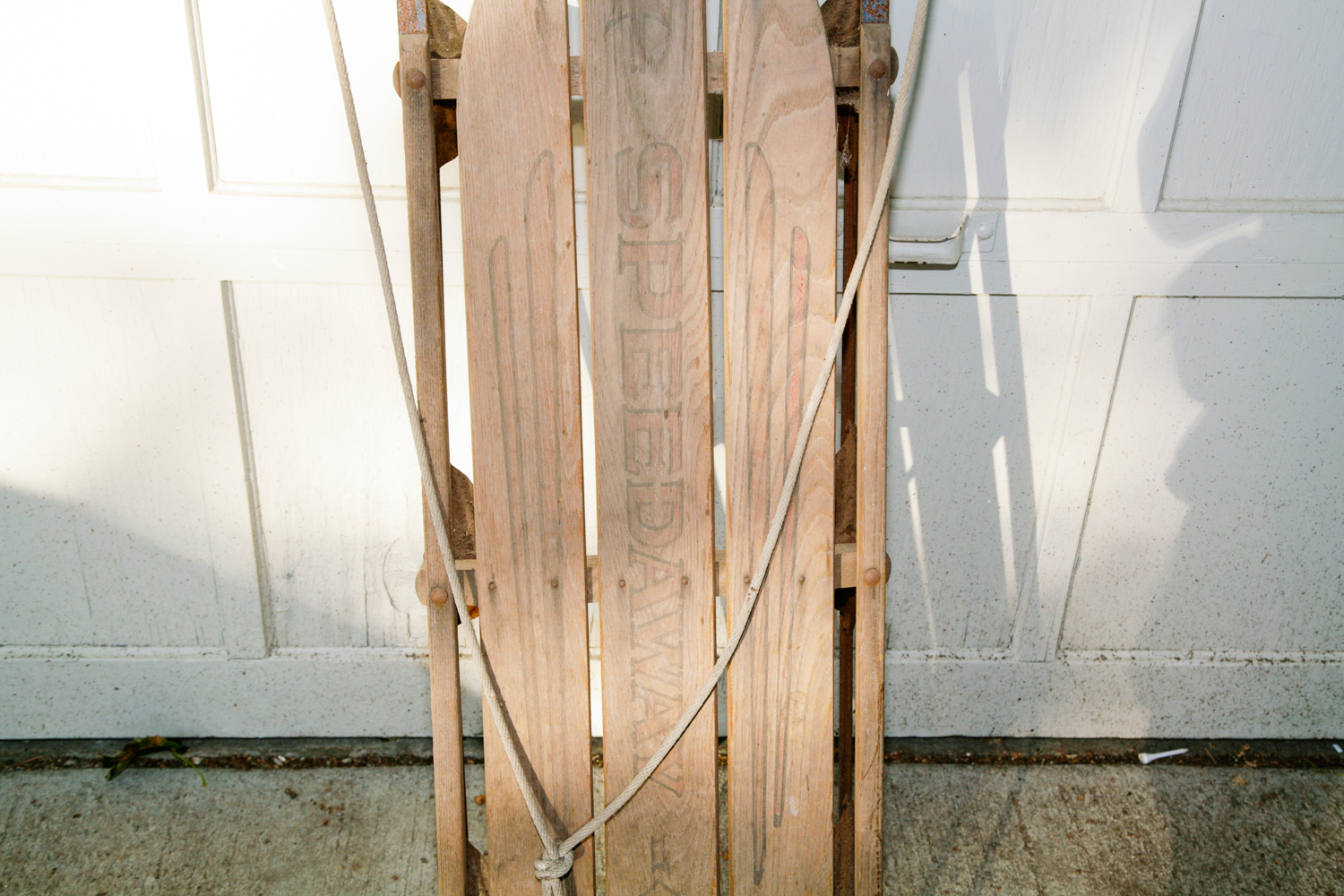 Vintage Speedaway Wooden Sled