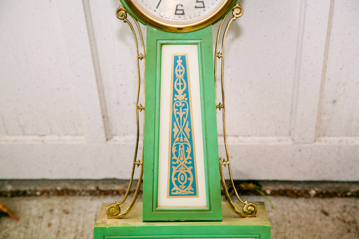 Vintage New Haven Clock Co. Gilbert Banjo Wall Clock