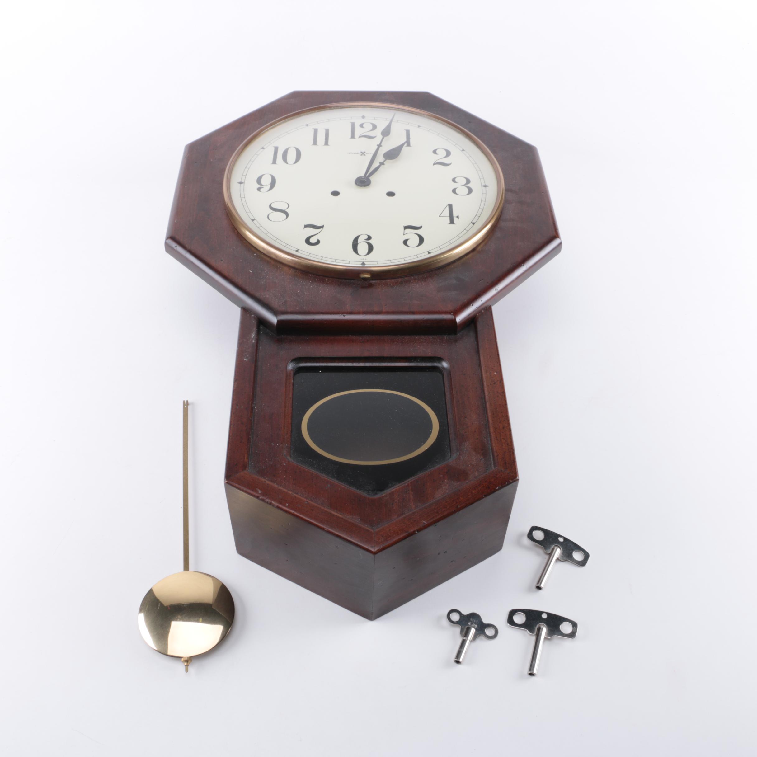 Howard Miller Regulator Style Wall Clock