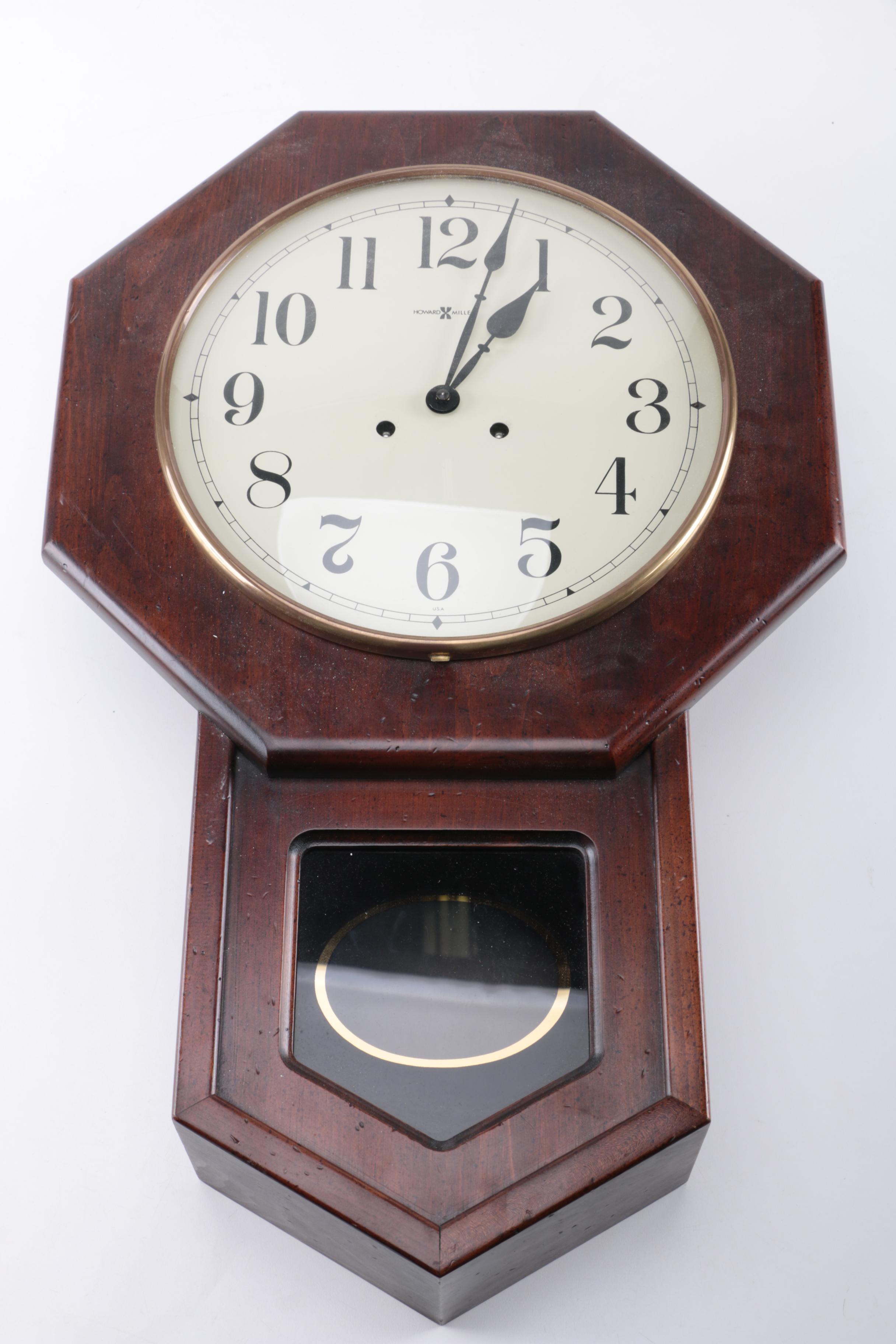 Howard Miller Regulator Style Wall Clock