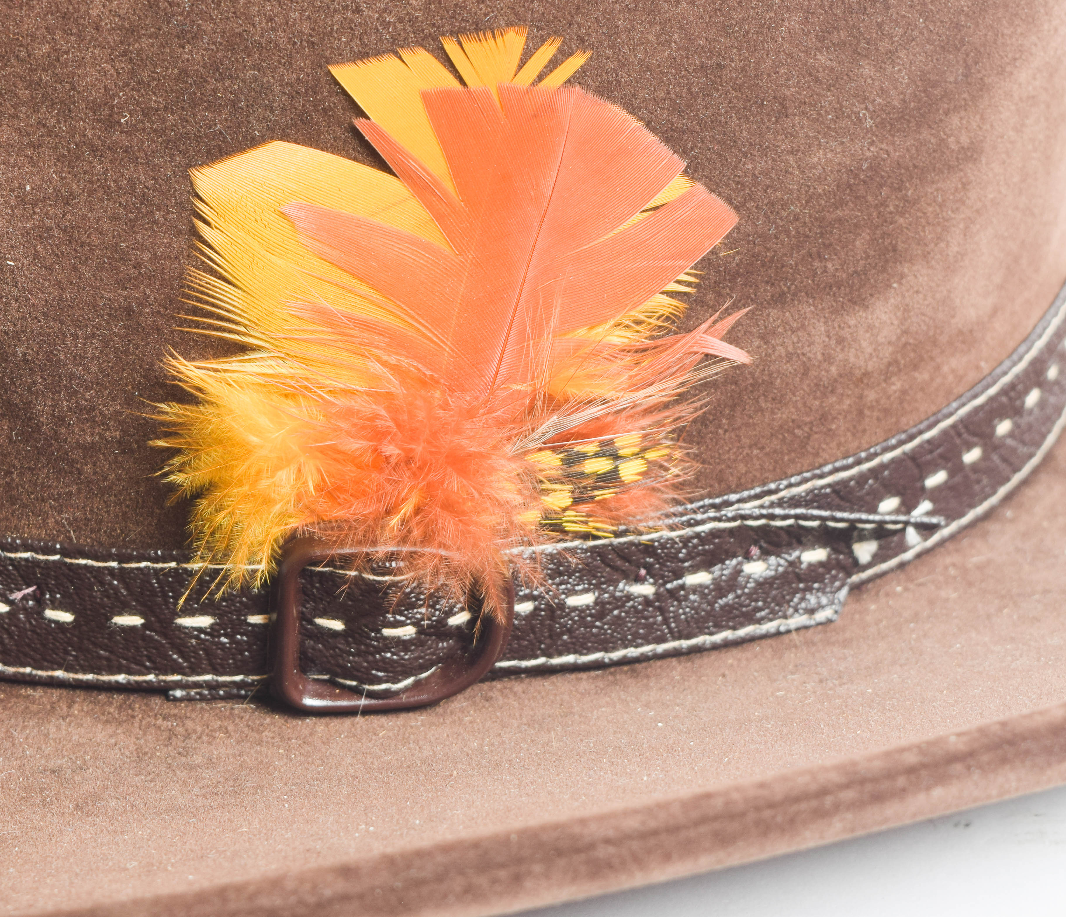 Vintage Bailey Western Style Brown Suede Hat