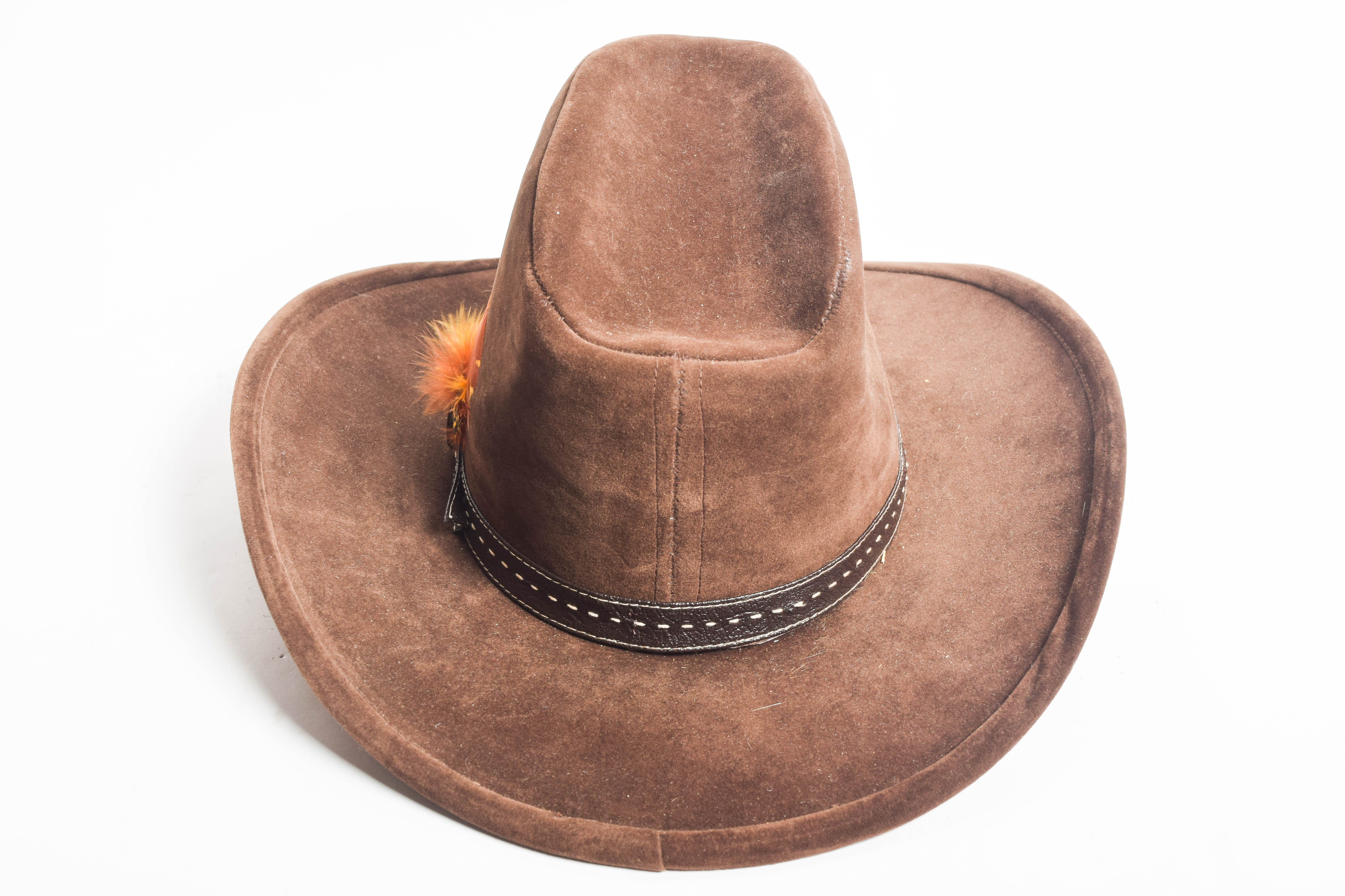 Vintage Bailey Western Style Brown Suede Hat