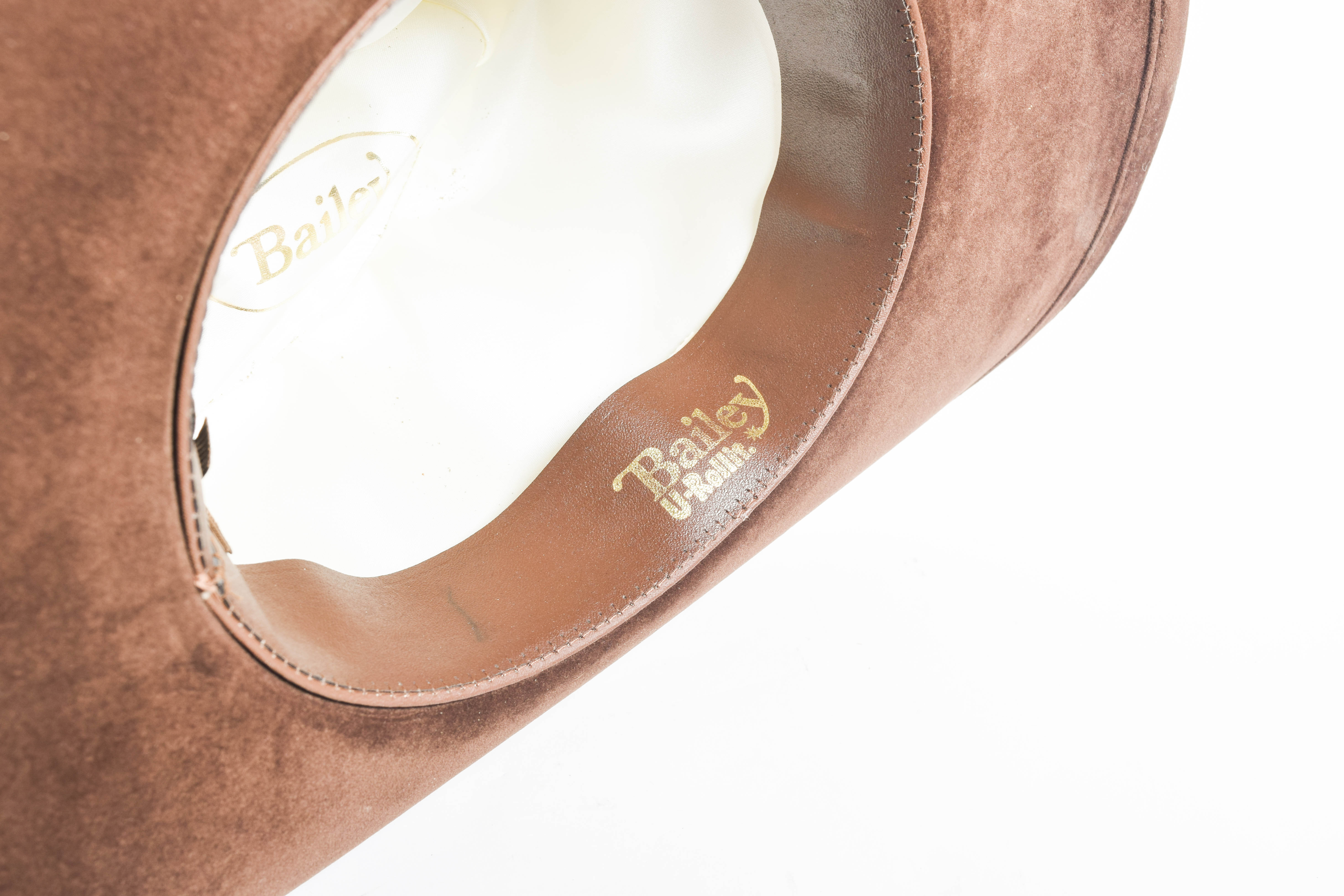 Vintage Bailey Western Style Brown Suede Hat