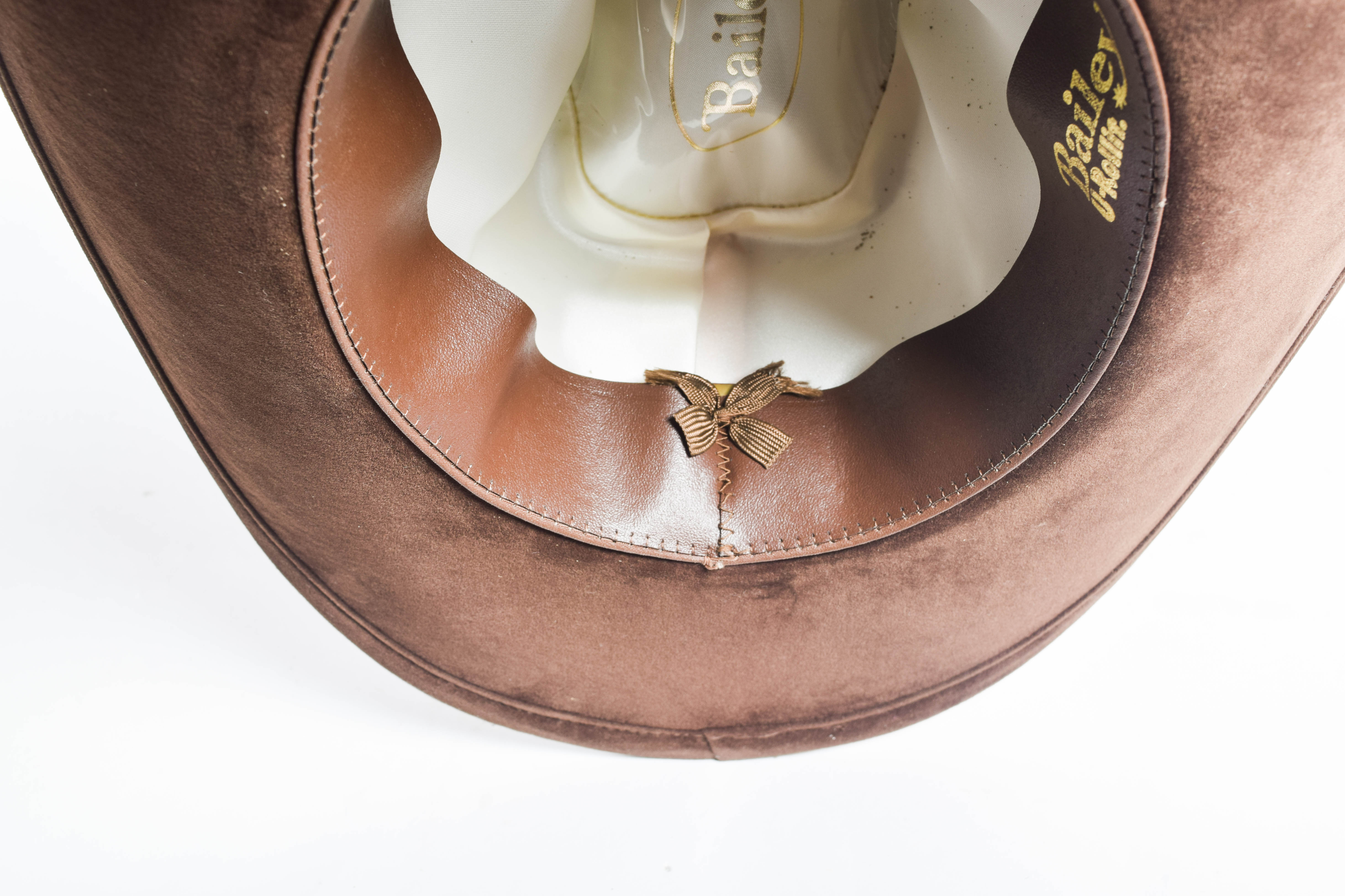 Vintage Bailey Western Style Brown Suede Hat