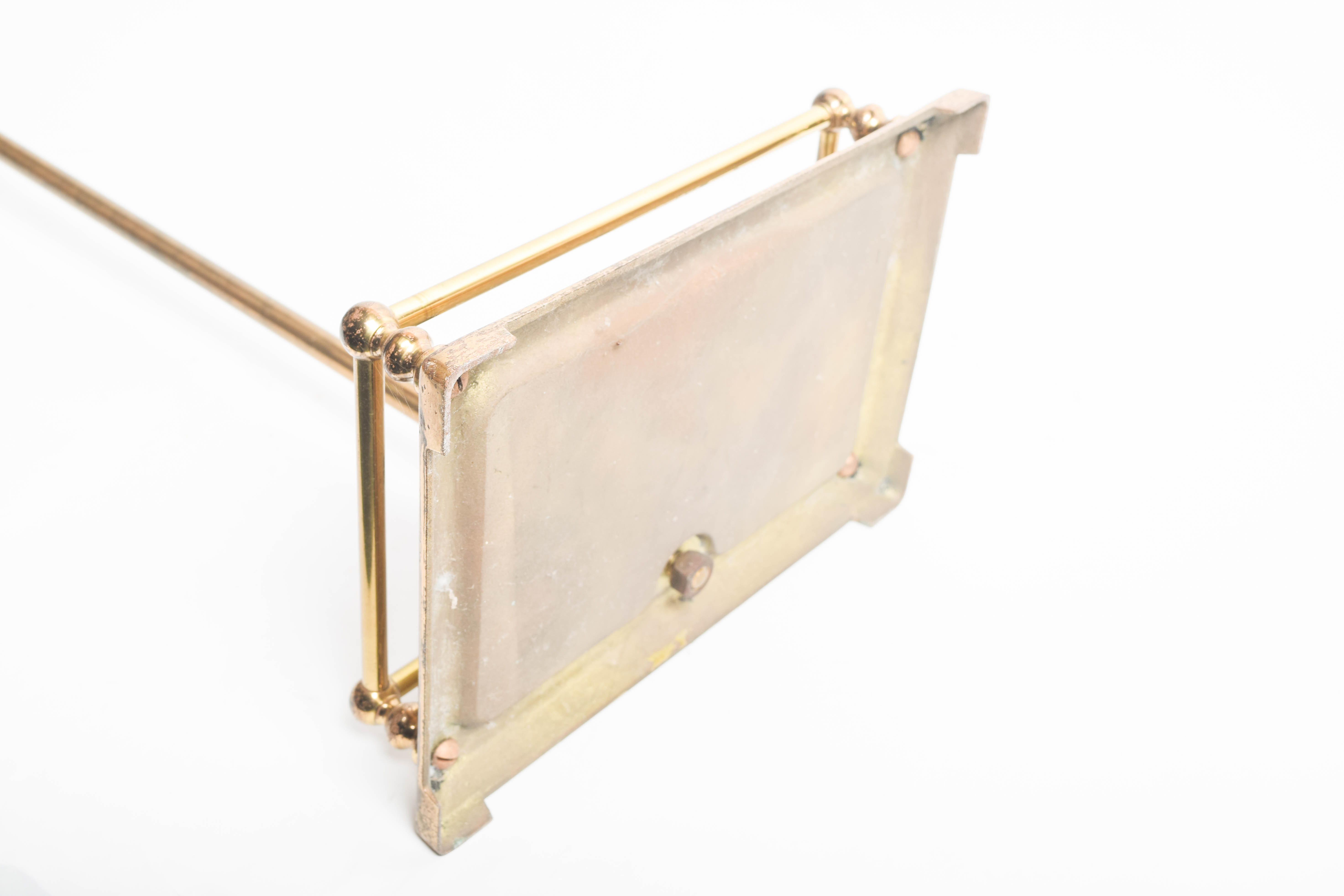 Brass Porcelain Head Fireplace Tools