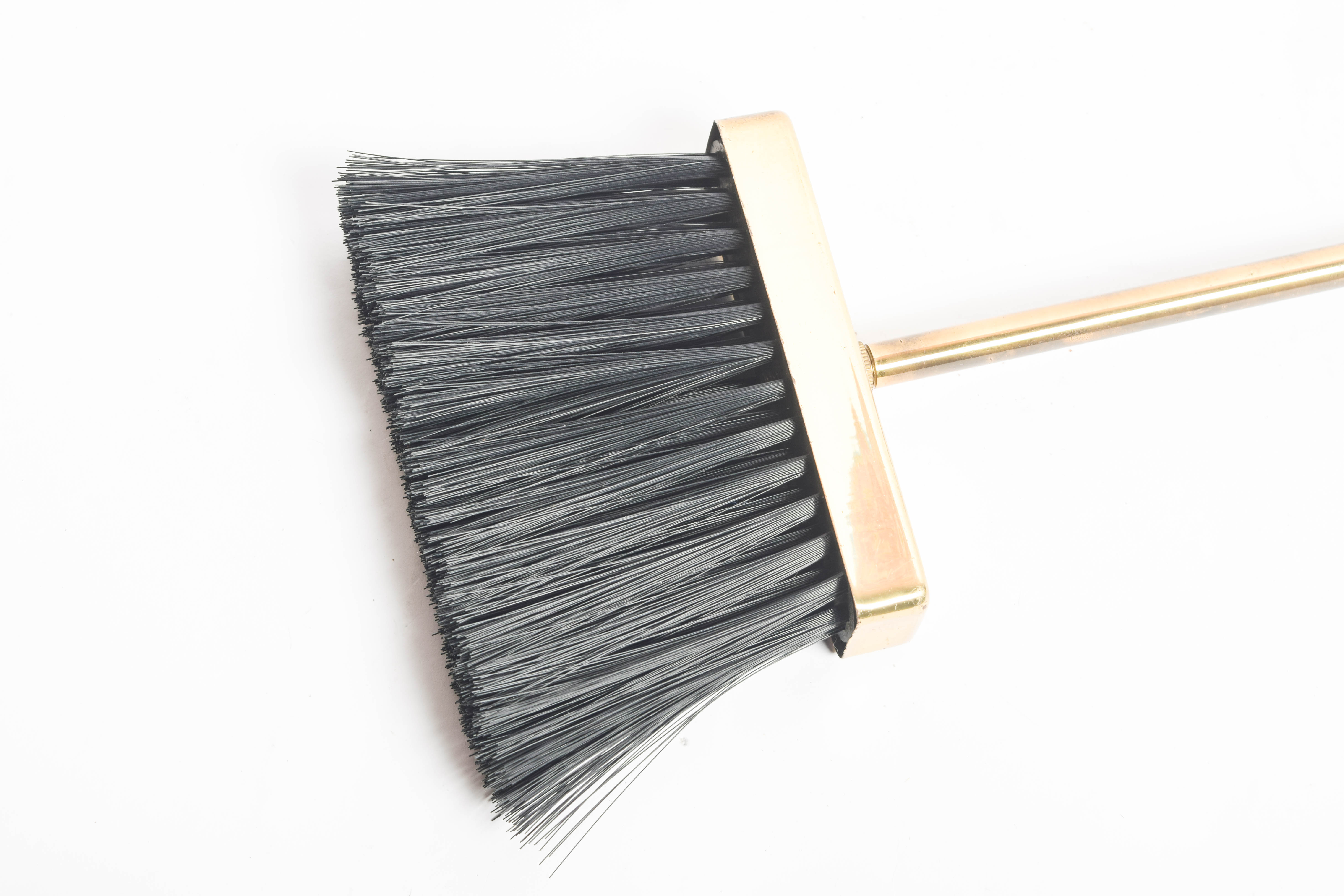 Brass Porcelain Head Fireplace Tools