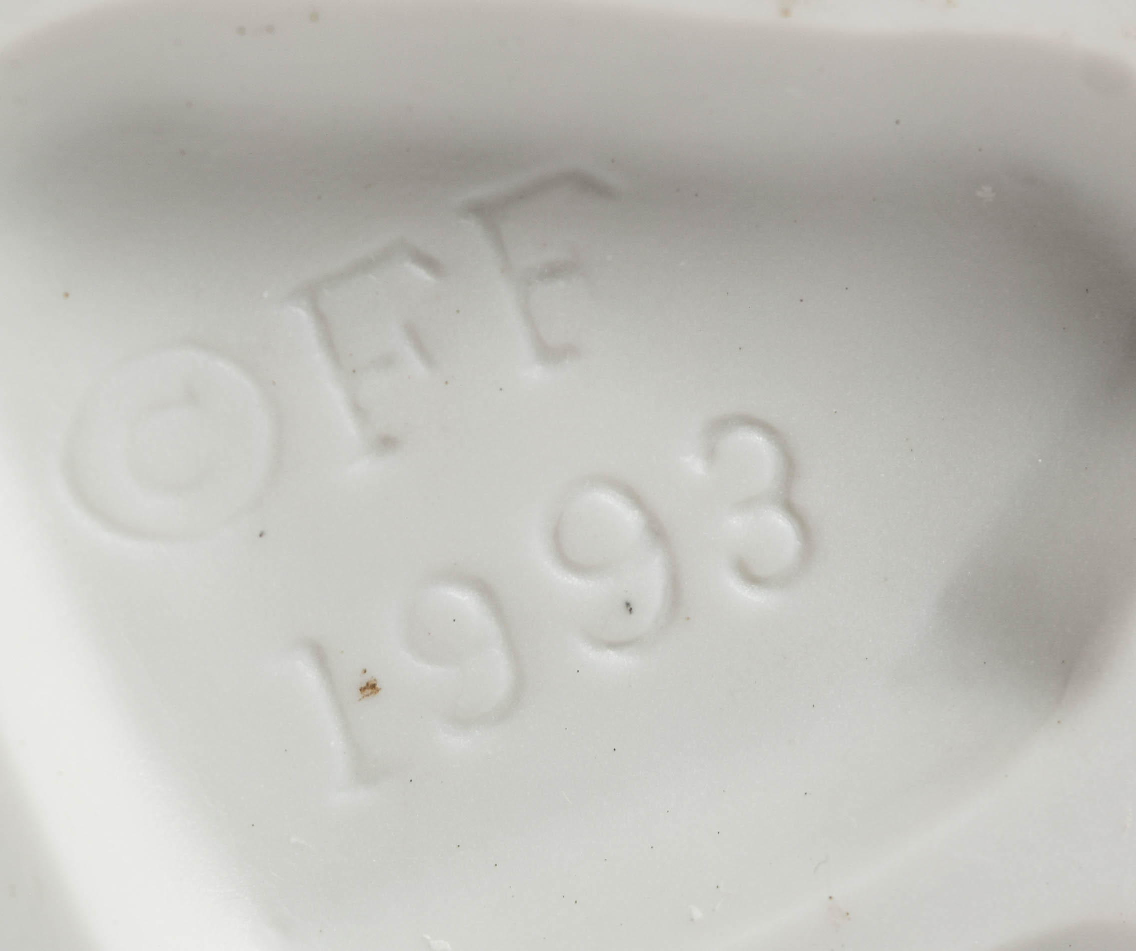 1993 Fitz and Floyd Holiday Hamlet "Village Square Clock"