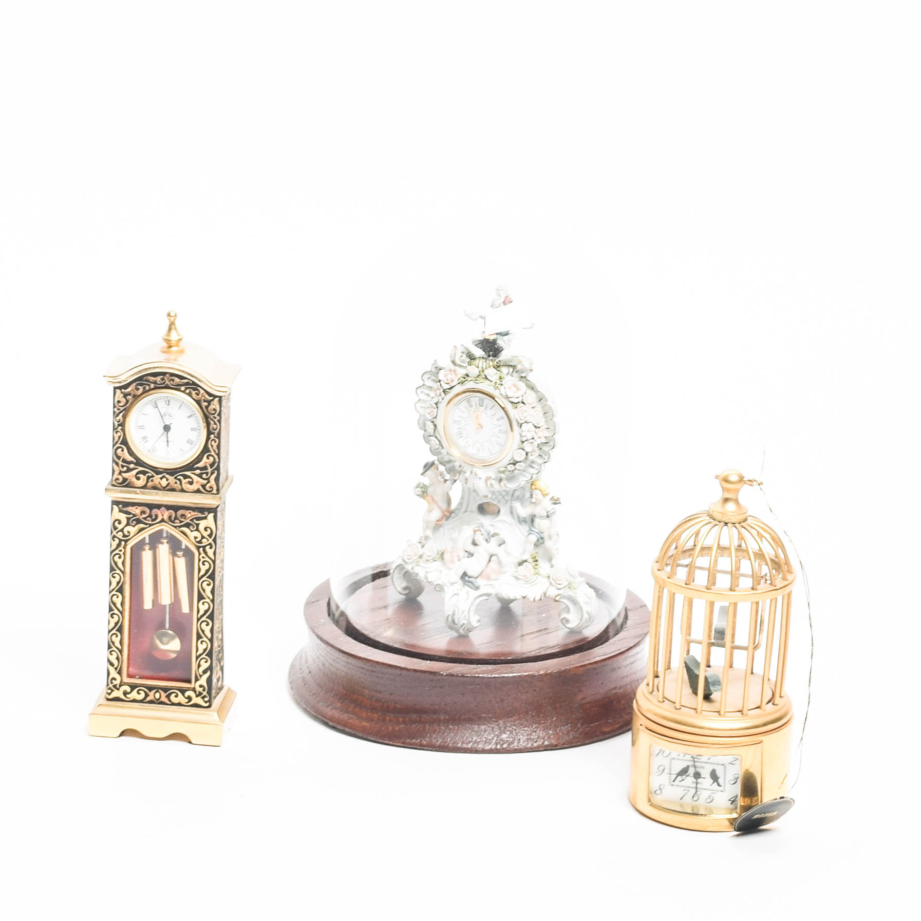 Collection of Vintage Miniature Clocks