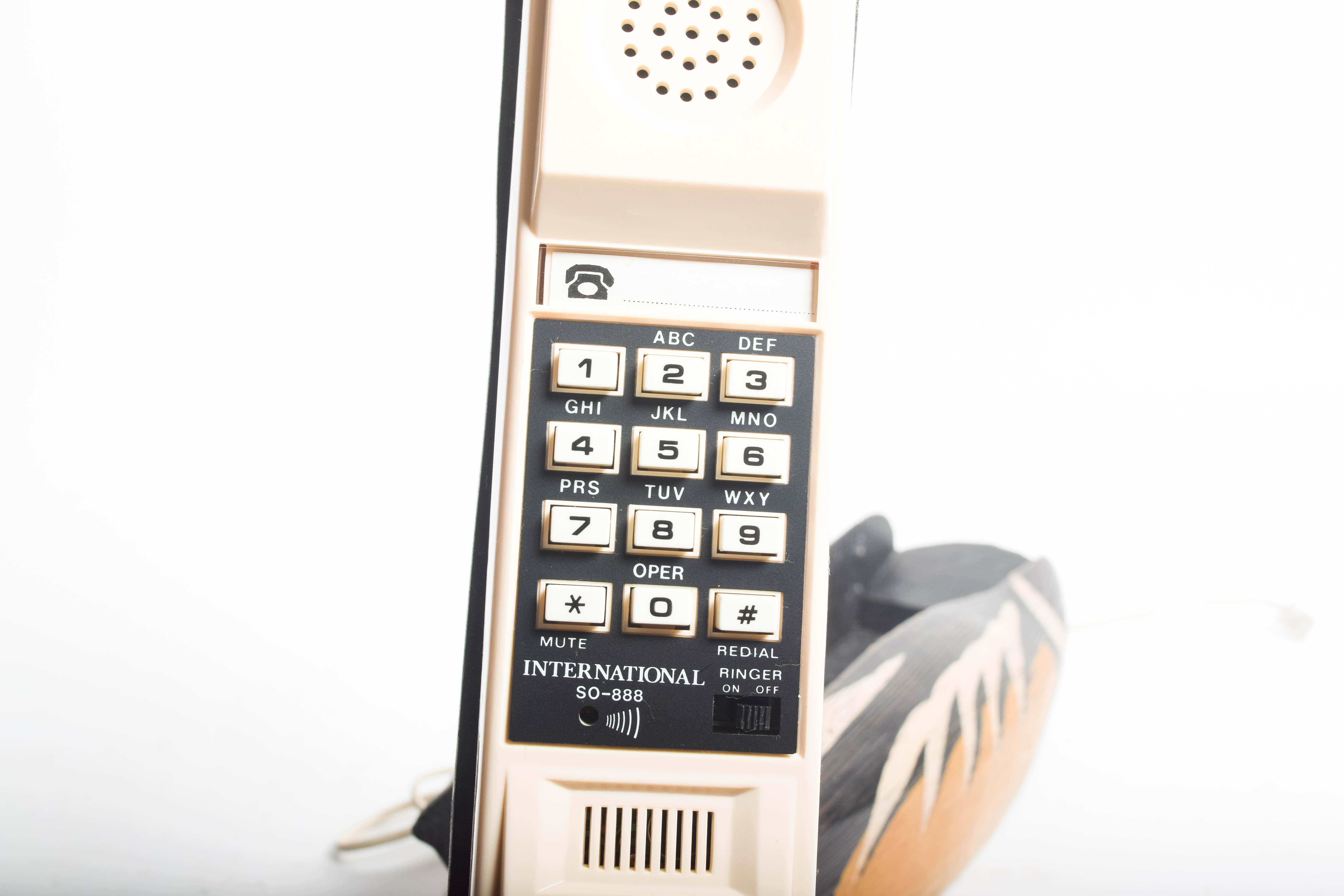 Duck Phone with Wooden Decoys and Brass Tray