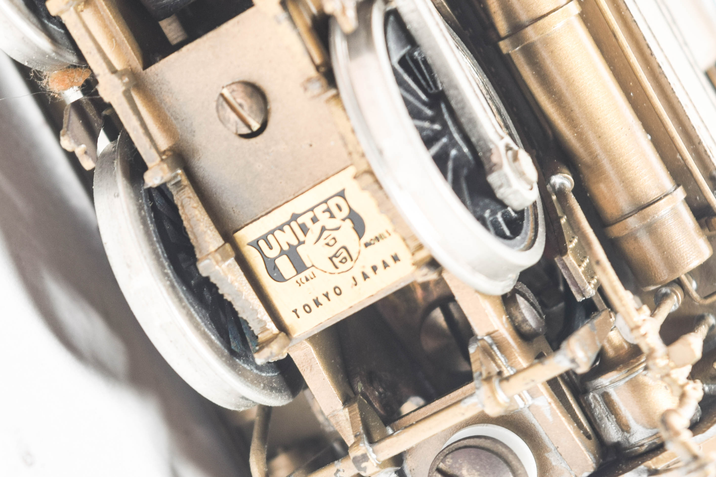 Vintage Brass 4-6-0 HO Scale Steam Engine by United Tokyo Japan