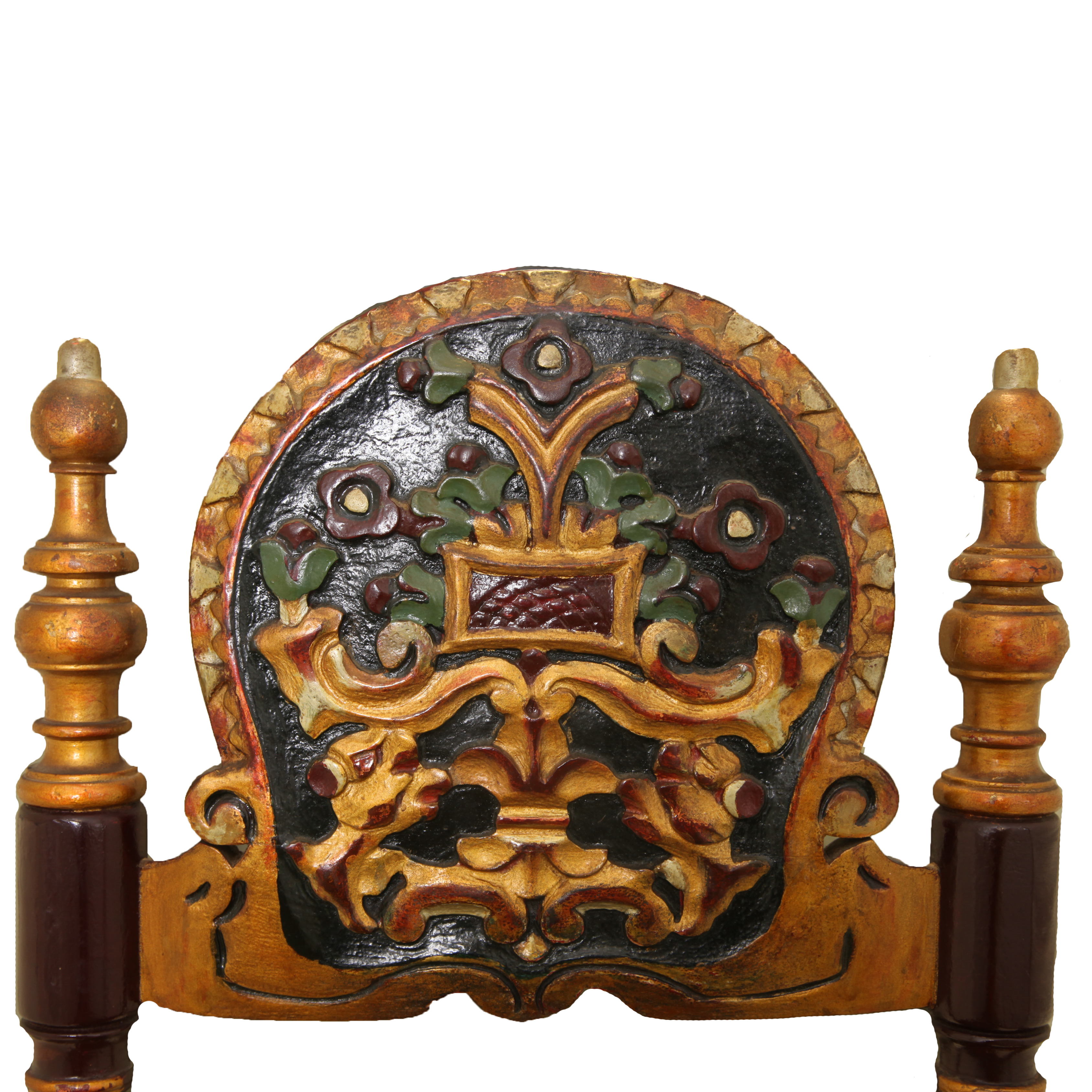 Vintage Spanish Colonial Style Ladderback Chair