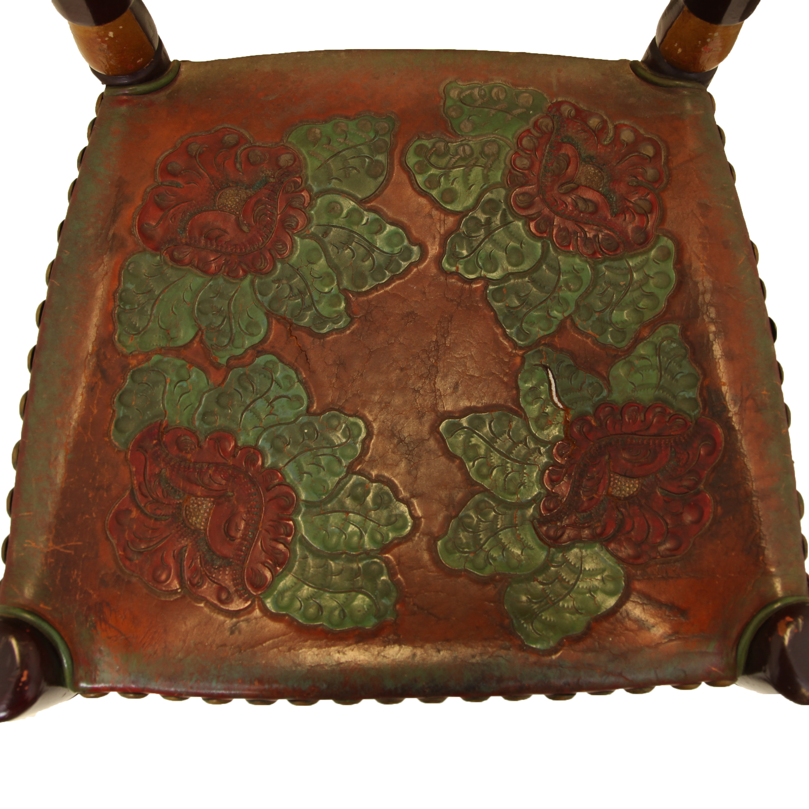 Vintage Spanish Colonial Style Ladderback Chair