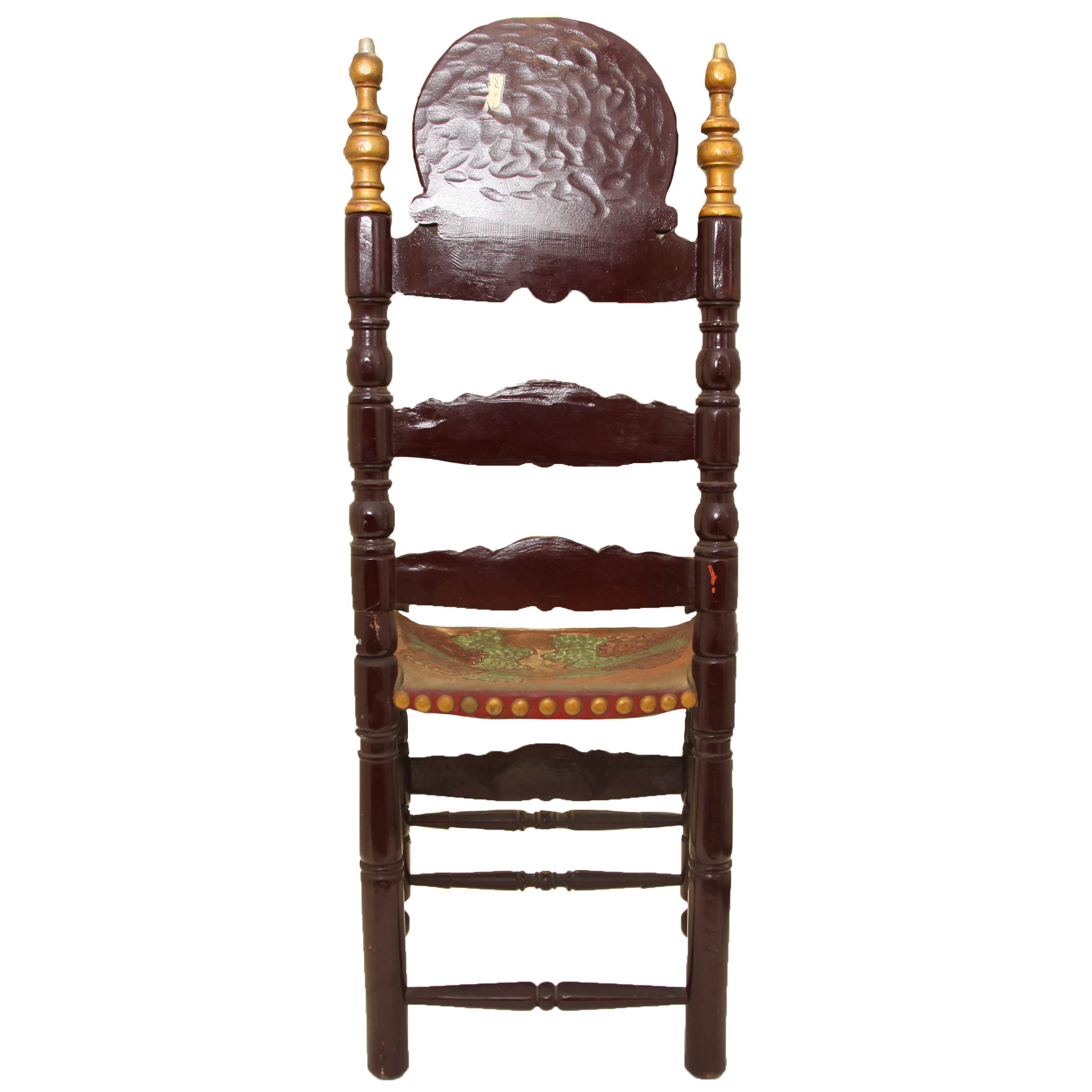 Vintage Spanish Colonial Style Ladderback Chair