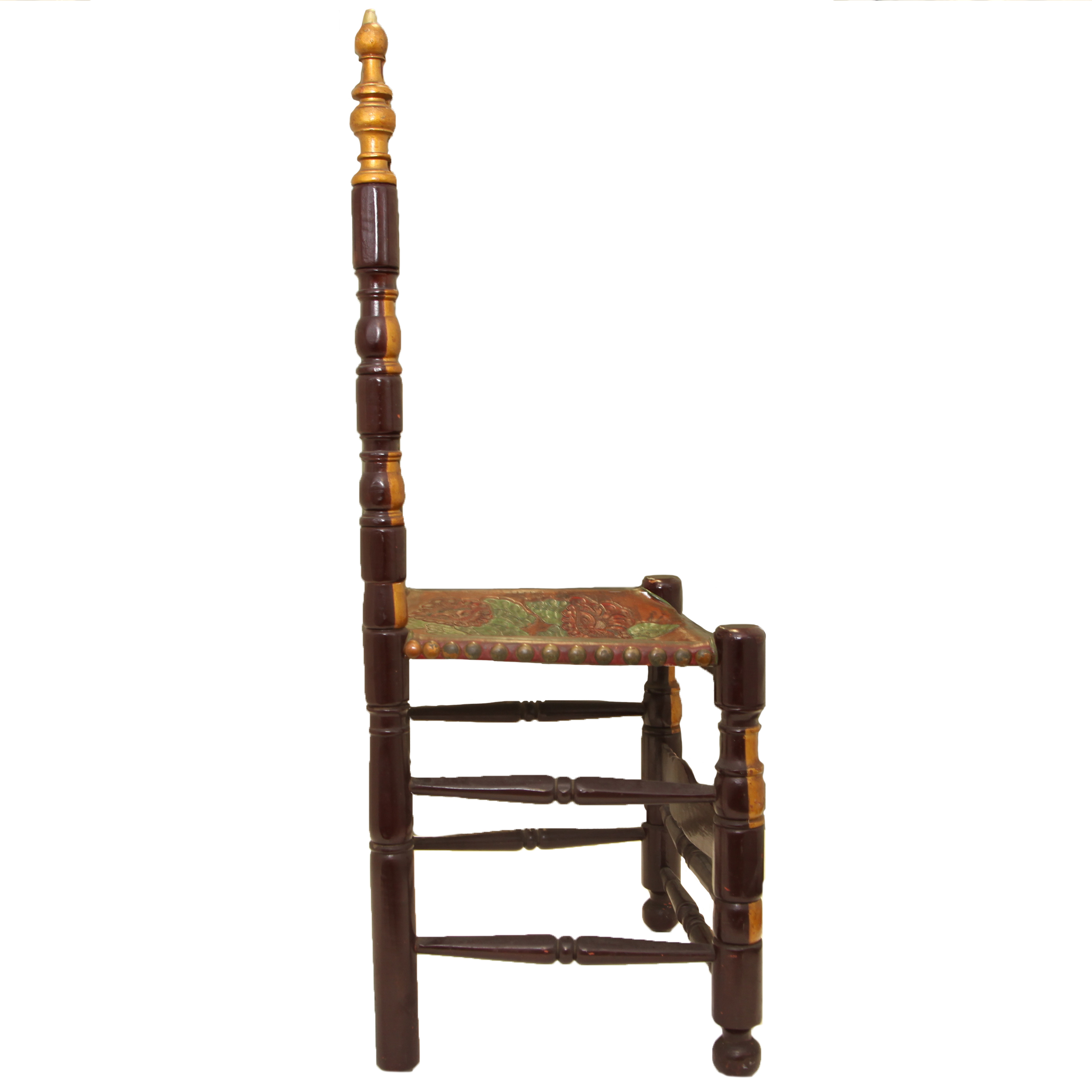 Vintage Spanish Colonial Style Ladderback Chair