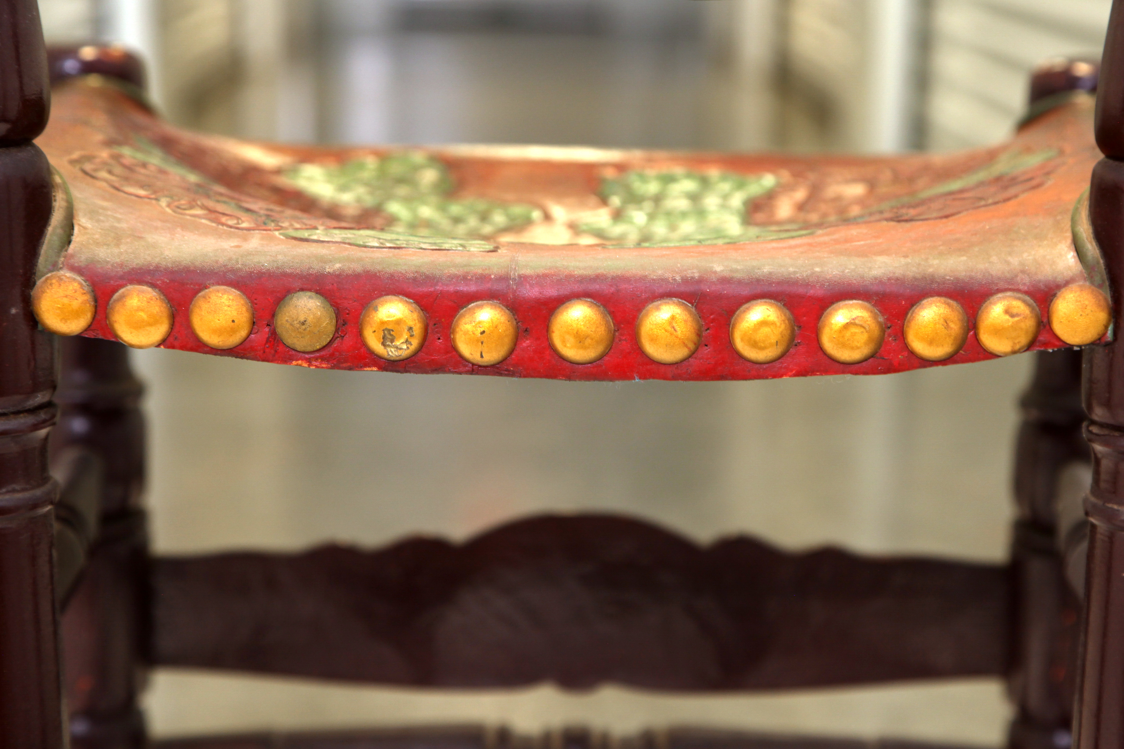 Vintage Spanish Colonial Style Ladderback Chair