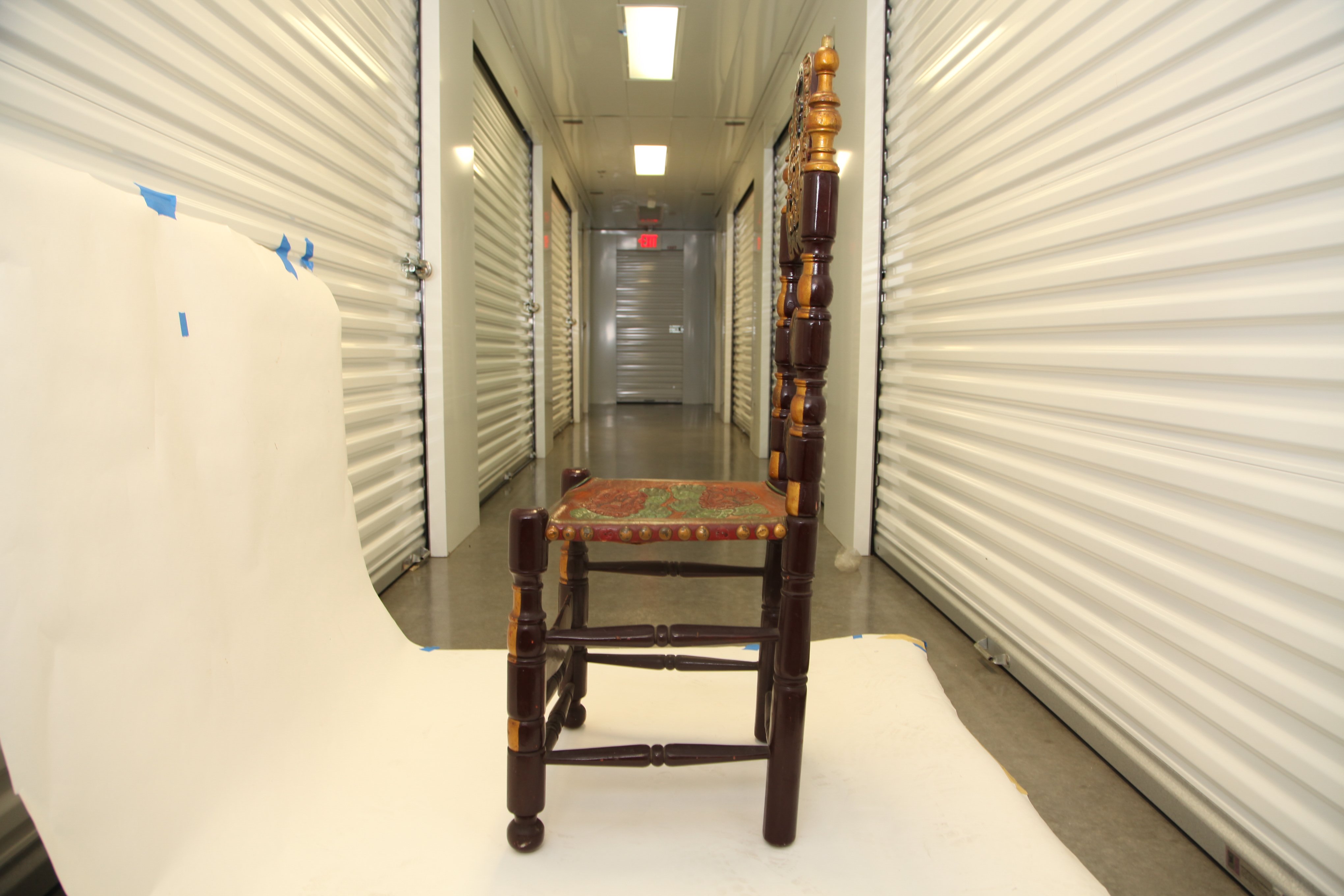 Vintage Spanish Colonial Style Ladderback Chair