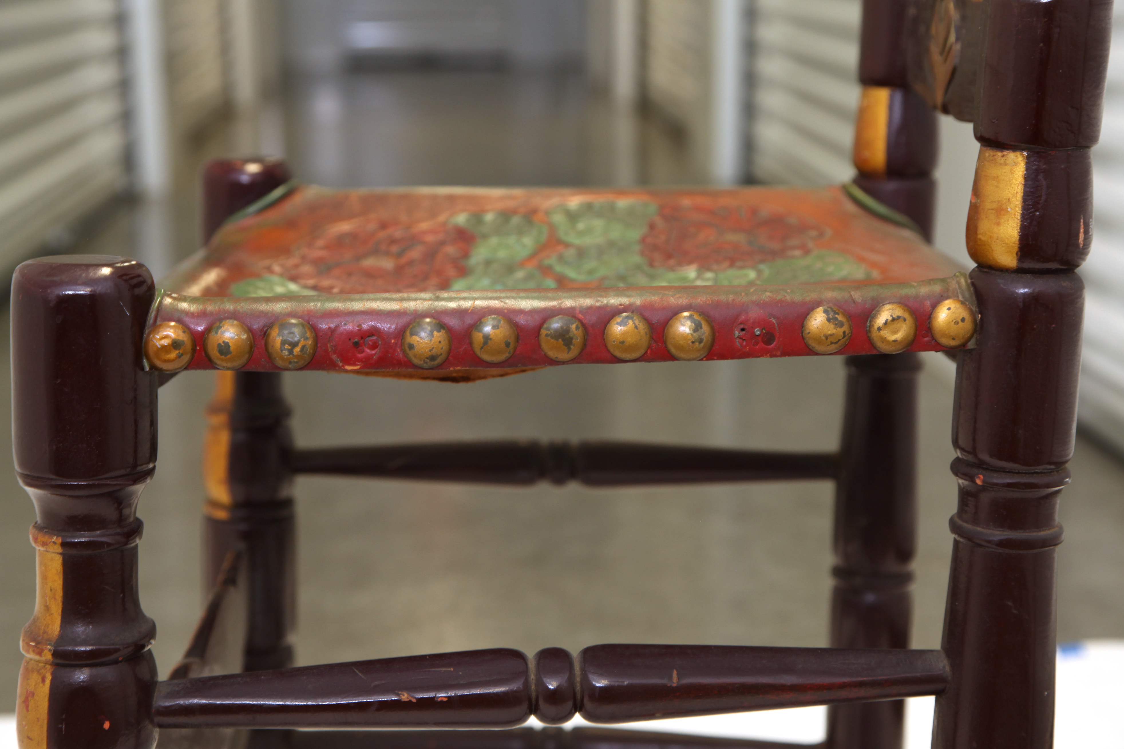 Vintage Spanish Colonial Style Ladderback Chair