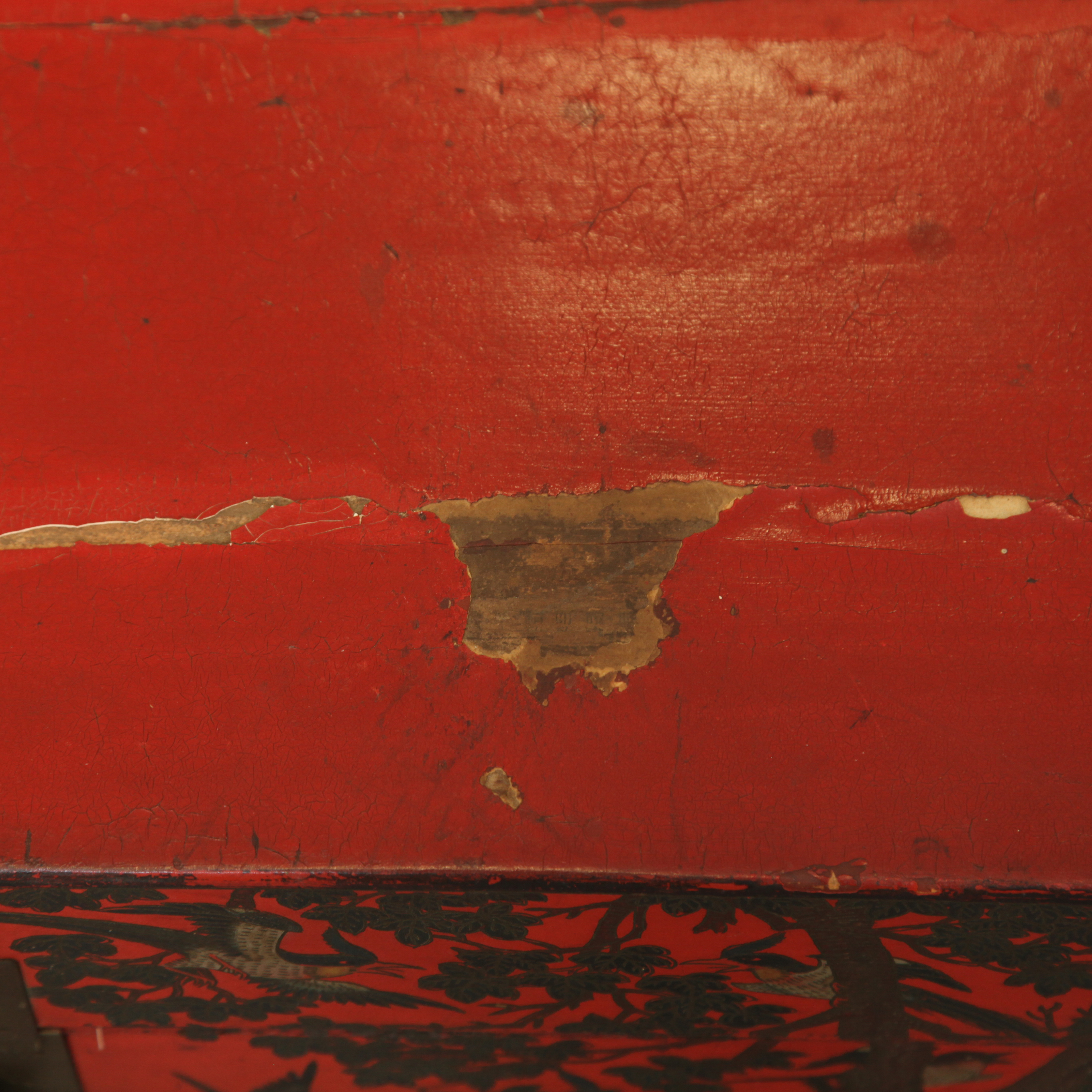 Vintage Chinoiserie Cedar Trunk