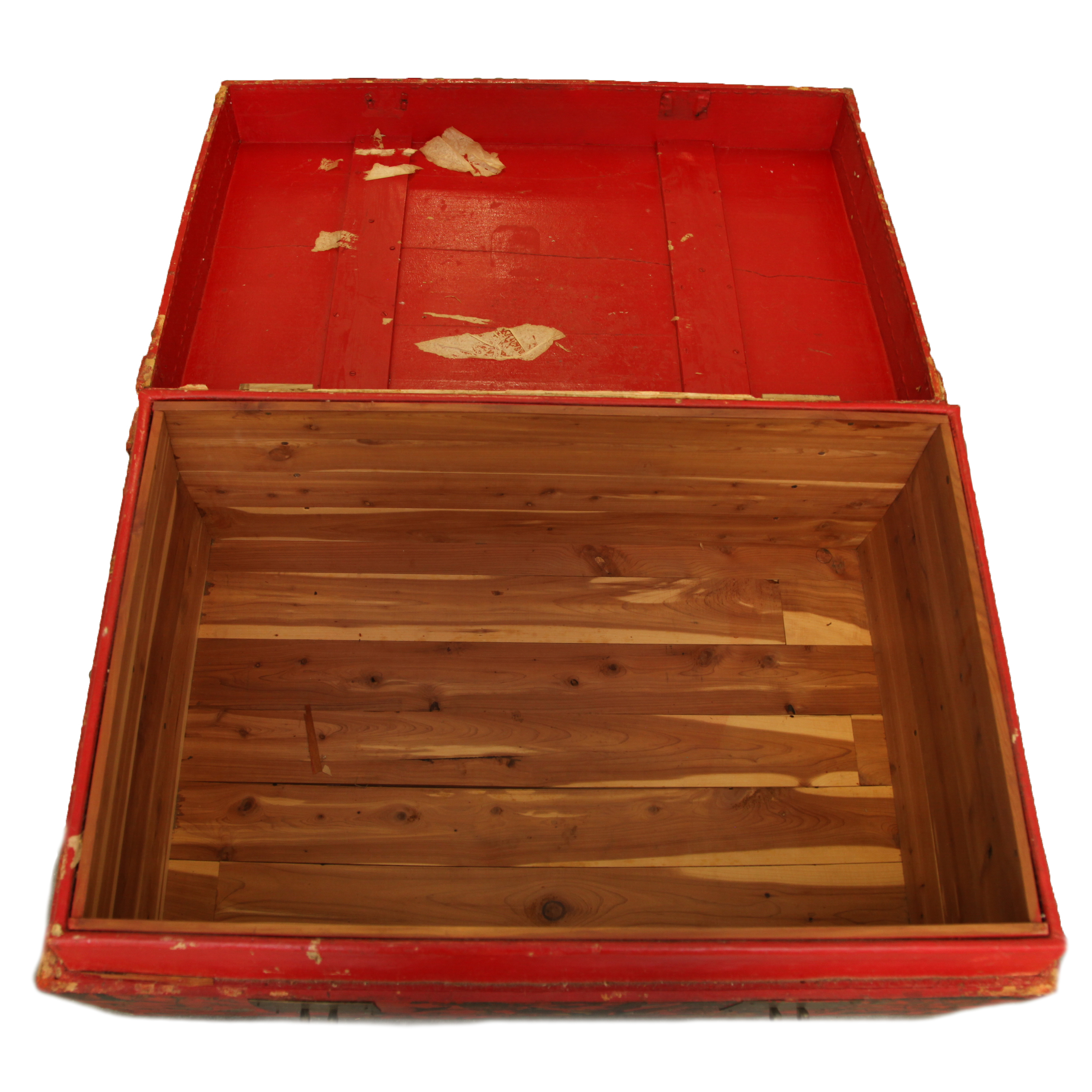 Vintage Chinoiserie Cedar Trunk