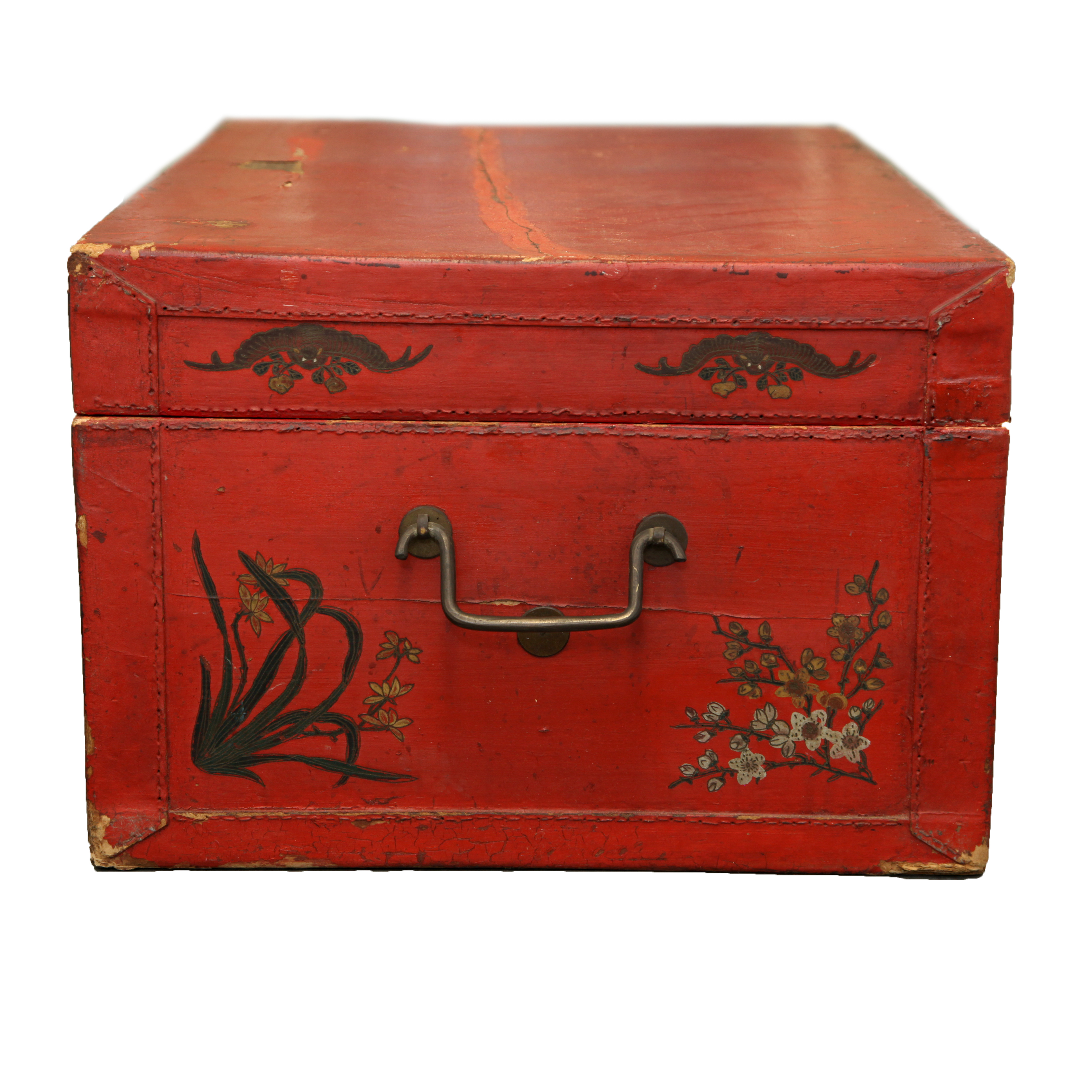 Vintage Chinoiserie Cedar Trunk