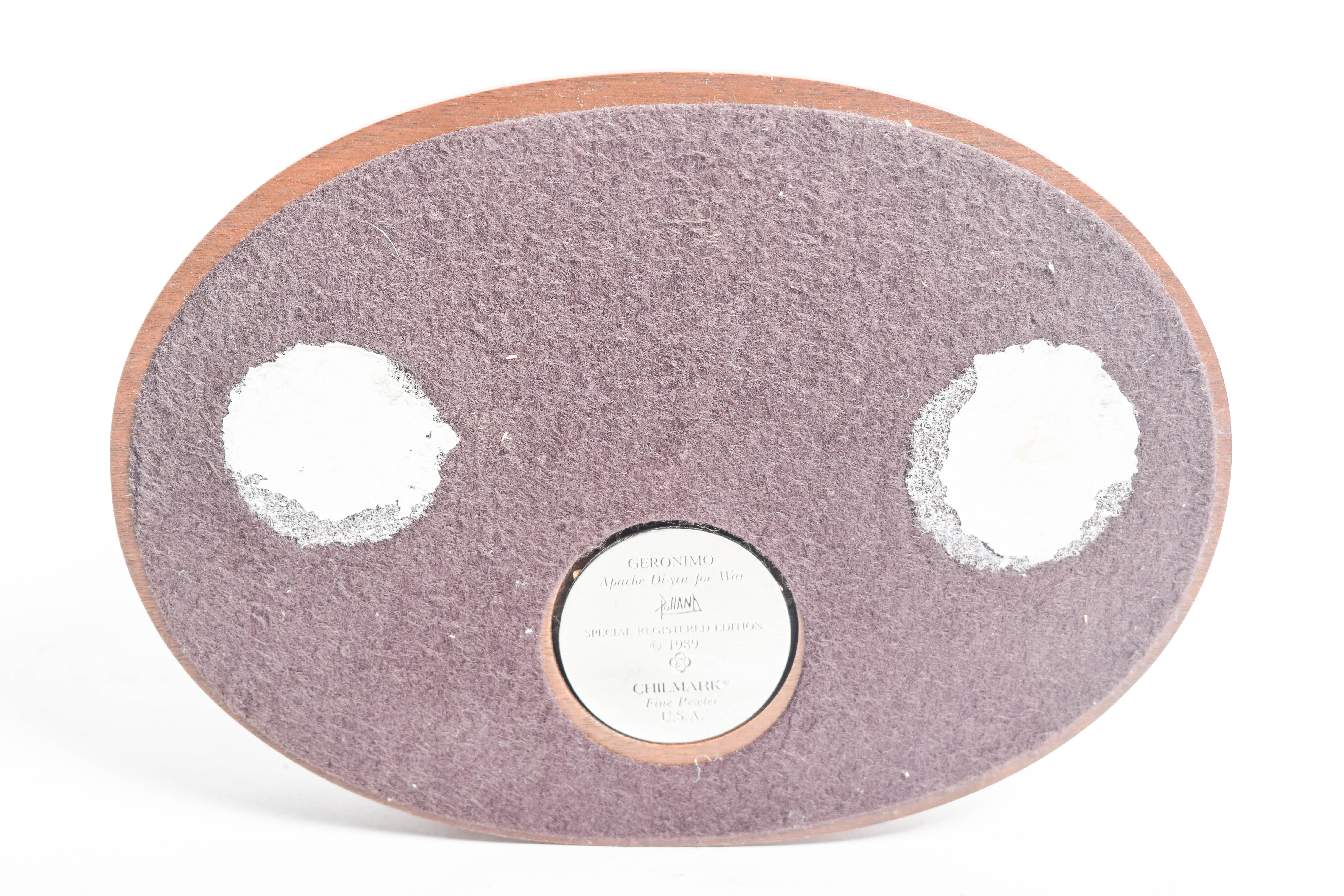 Pair of Limited Edition Polland and Remington Reproduction Pewter Sculptures