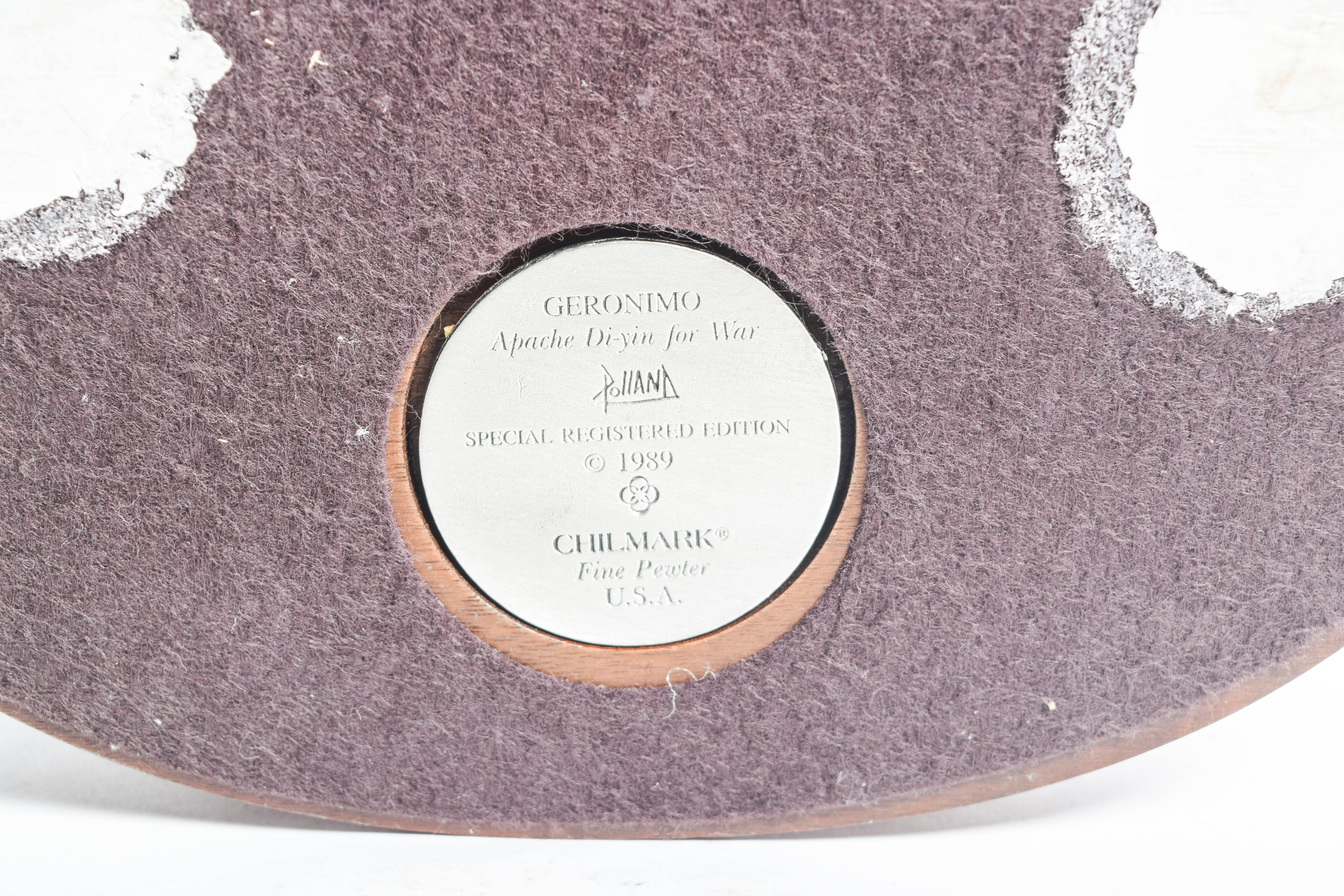 Pair of Limited Edition Polland and Remington Reproduction Pewter Sculptures