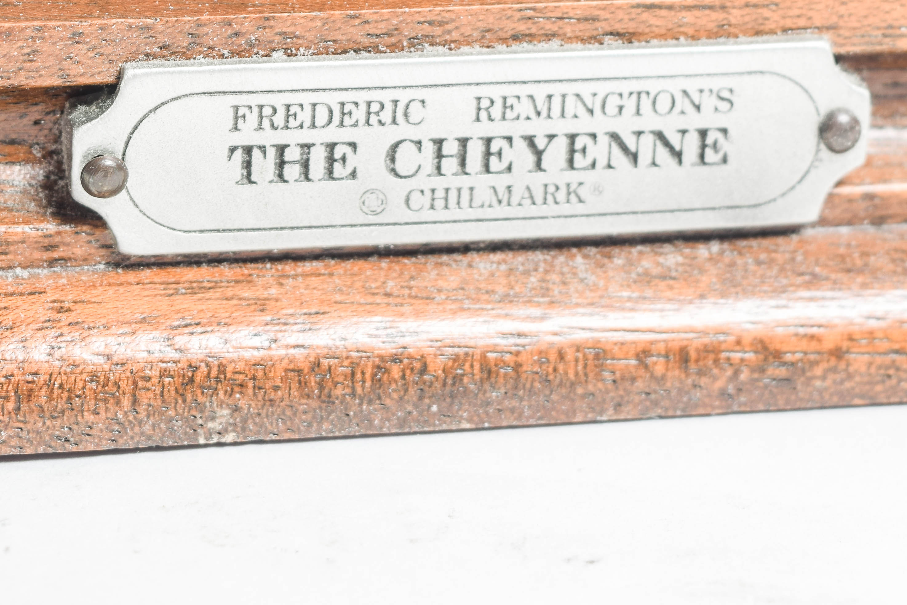 Pair of Limited Edition Polland and Remington Reproduction Pewter Sculptures