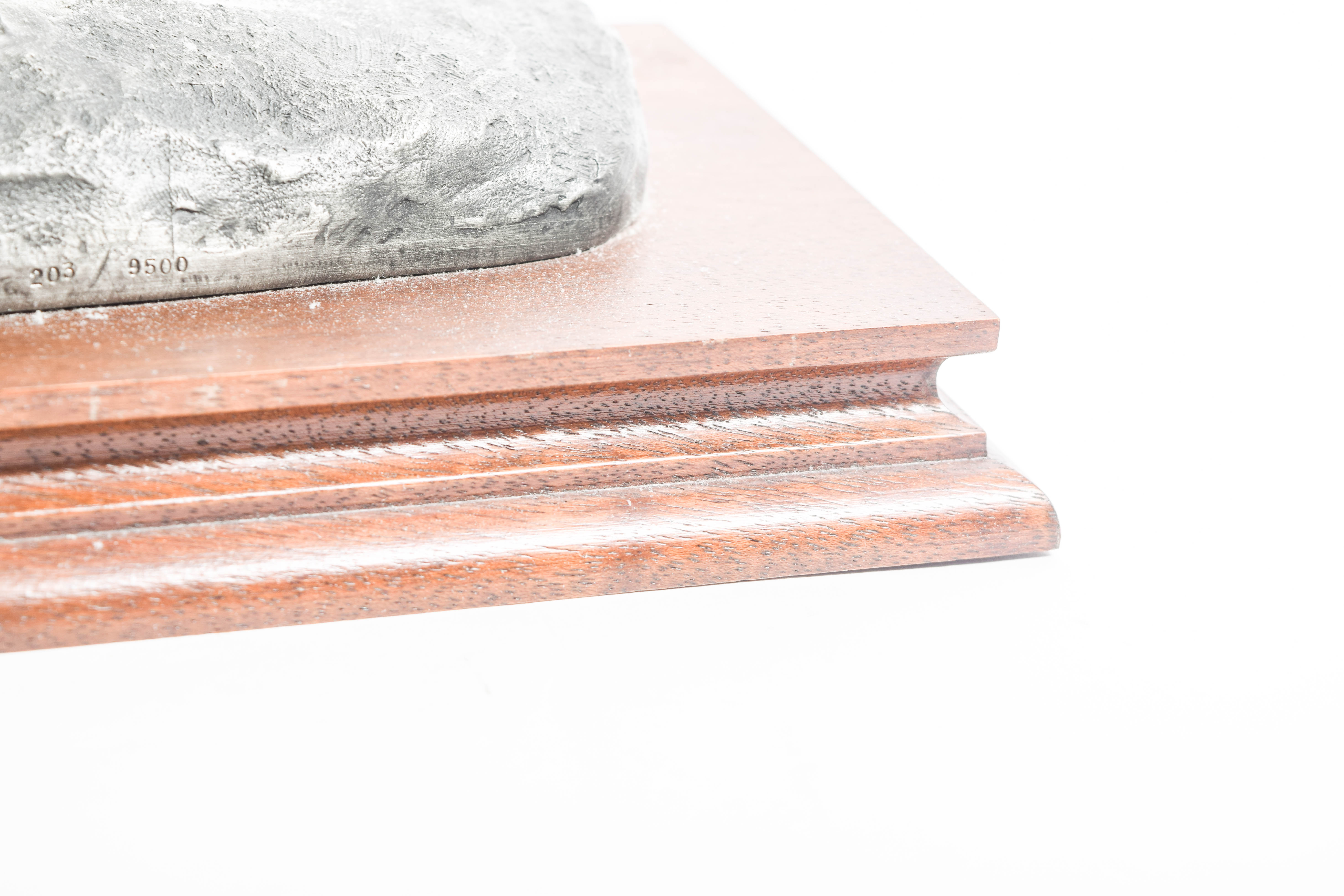 Pair of Limited Edition Polland and Remington Reproduction Pewter Sculptures