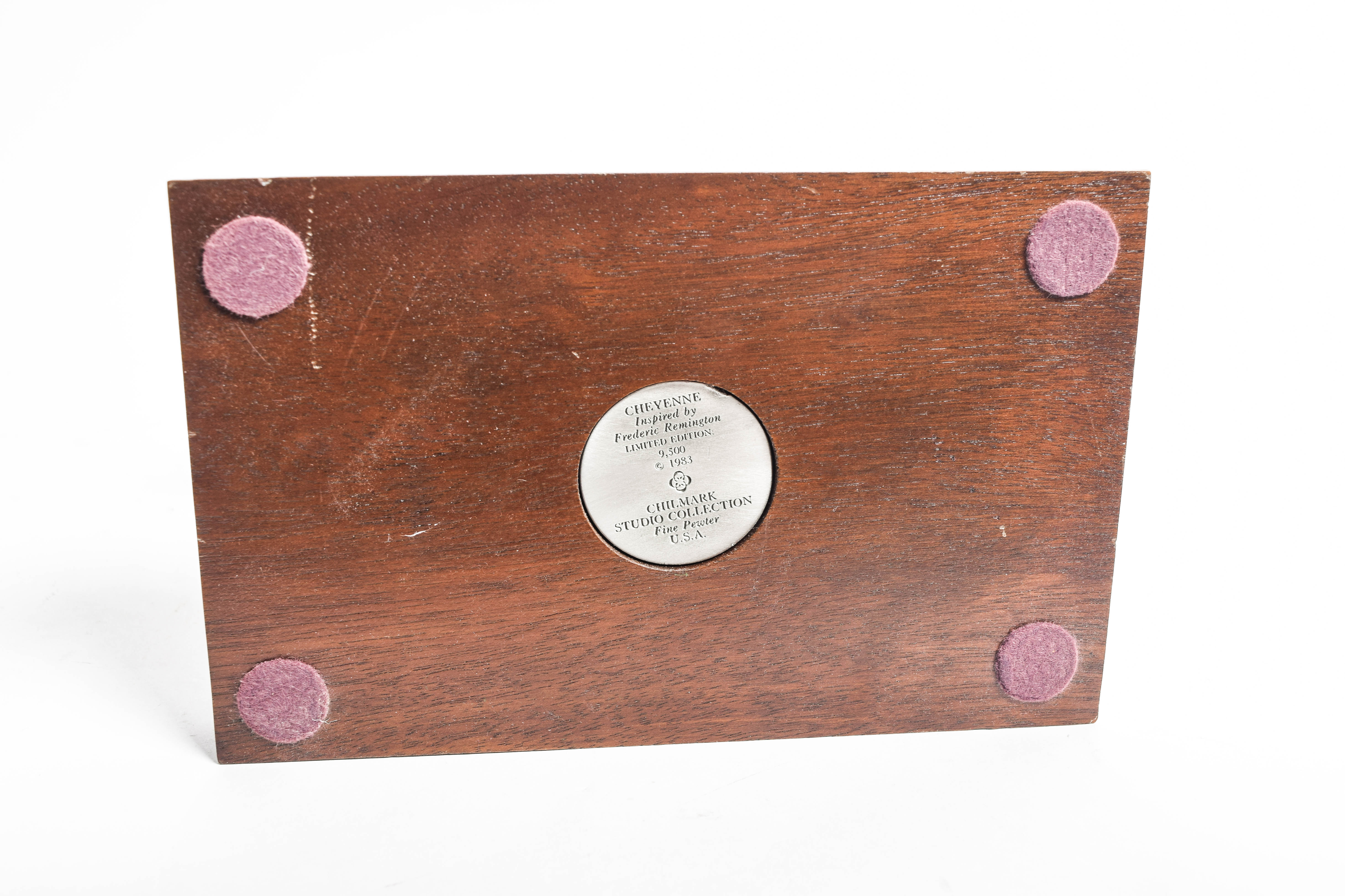 Pair of Limited Edition Polland and Remington Reproduction Pewter Sculptures