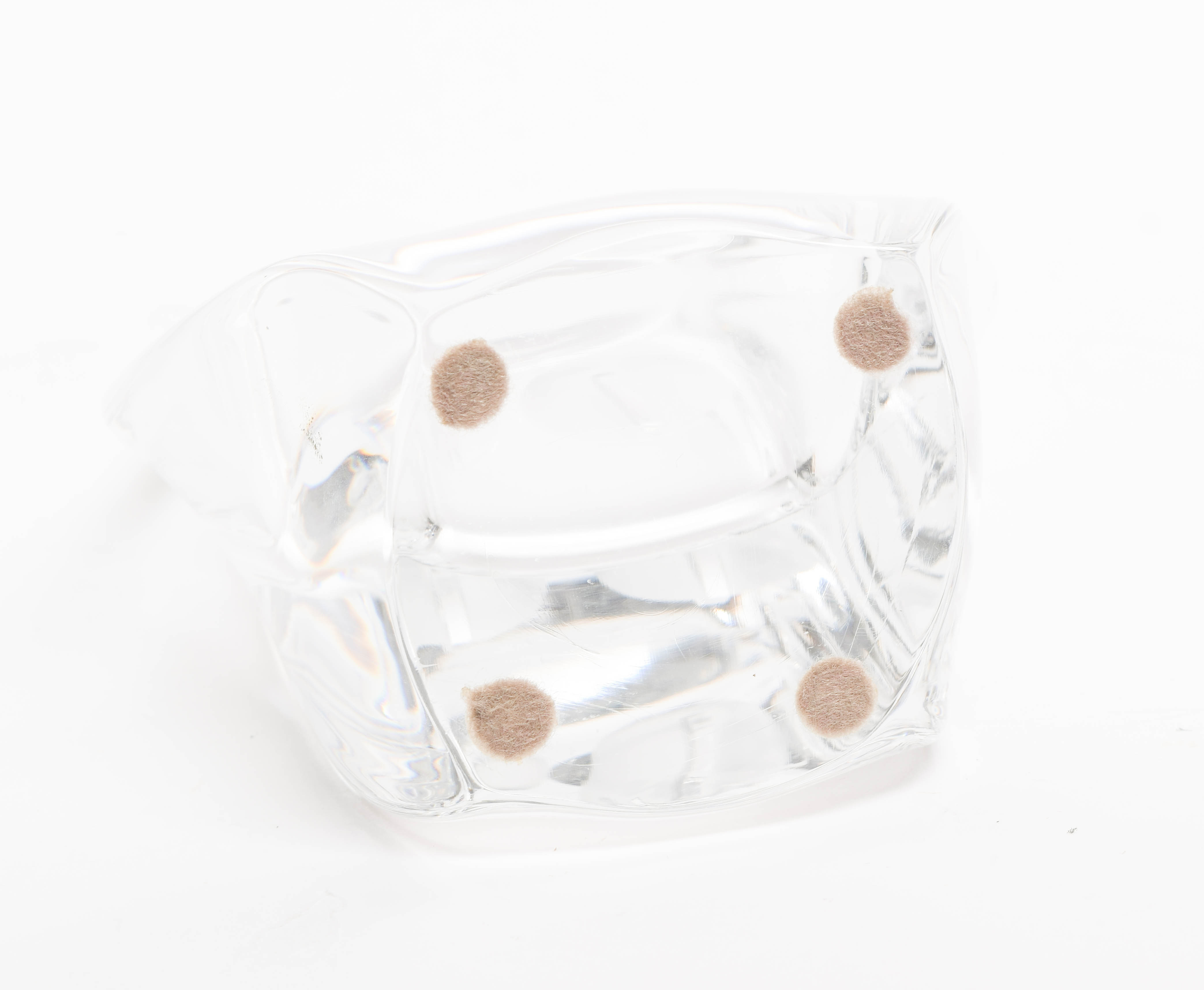 Vintage Daum France Crystal Stylized Owl Figurine