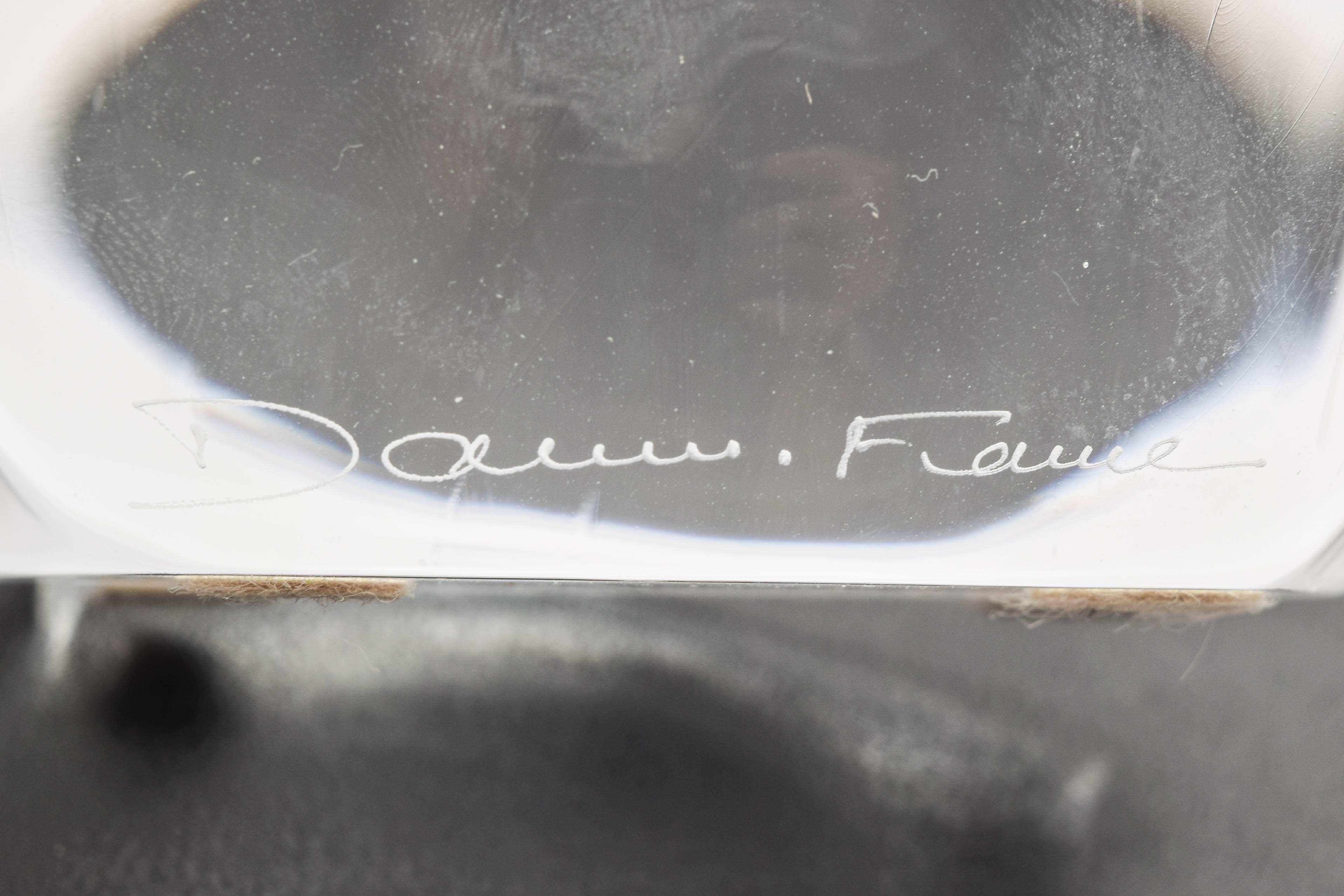 Vintage Daum France Crystal Stylized Owl Figurine