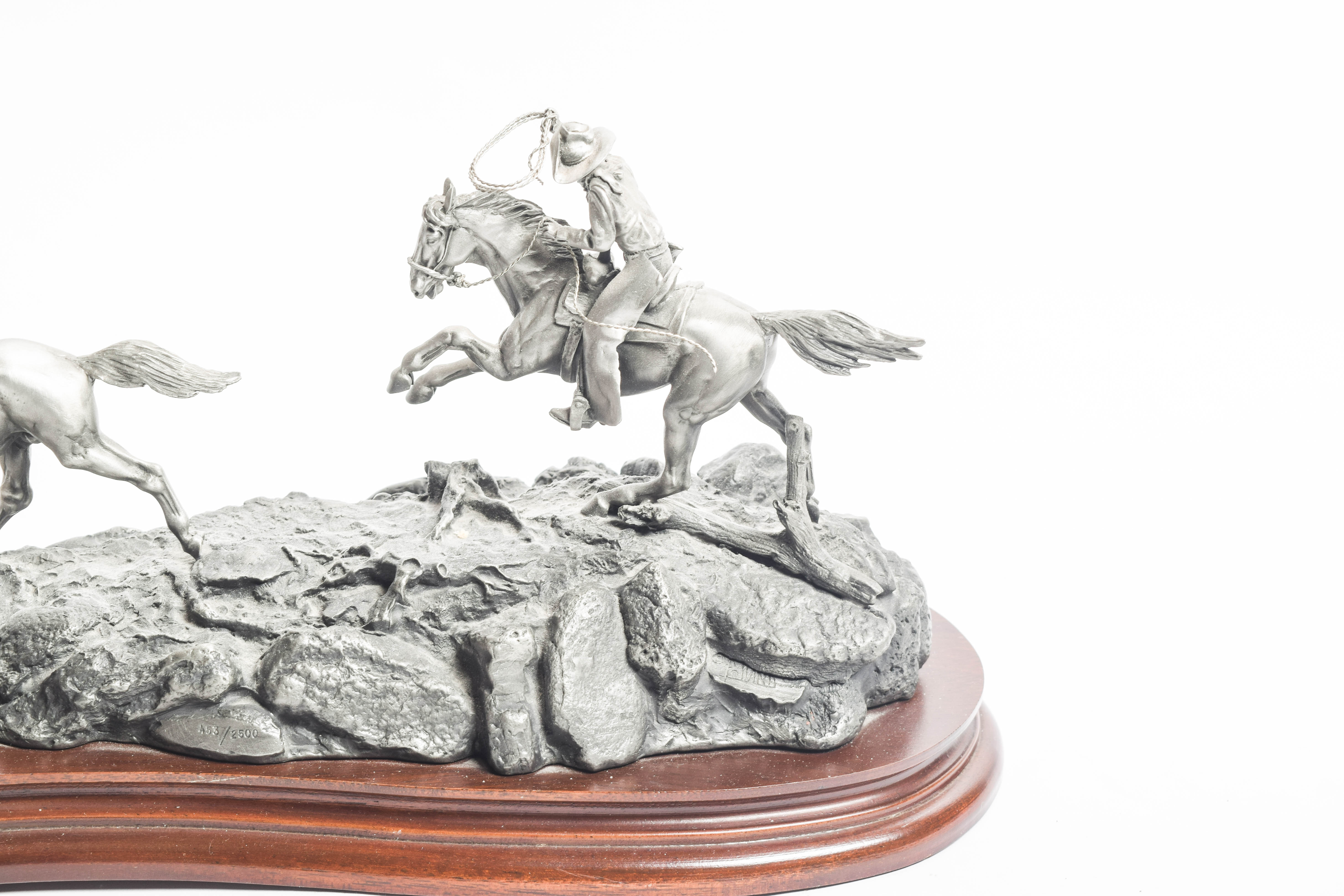 Don Polland Limited Edition Pewter Sculpture "Mustanger"