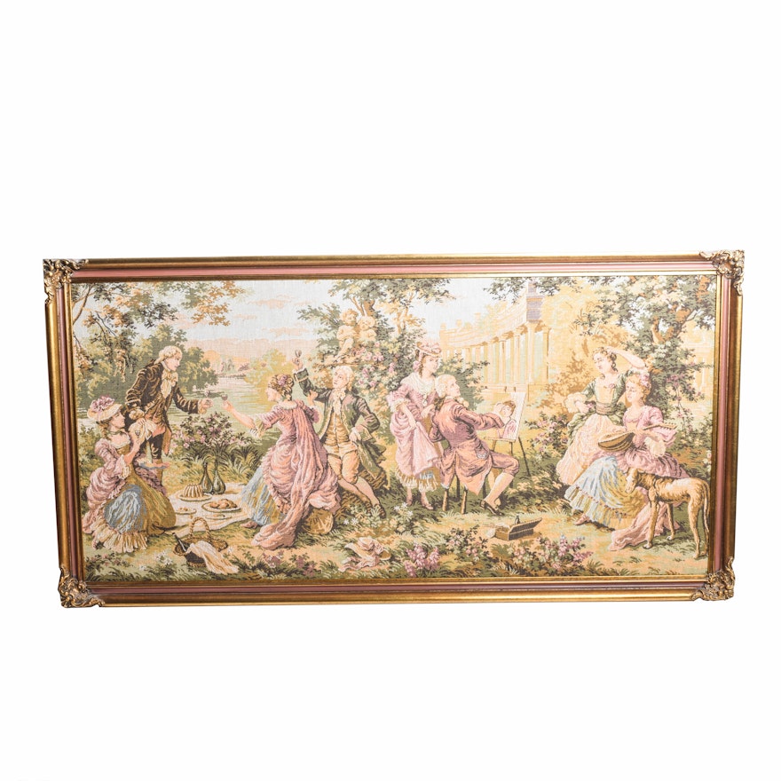 Vintage Rococo Style Tapestry