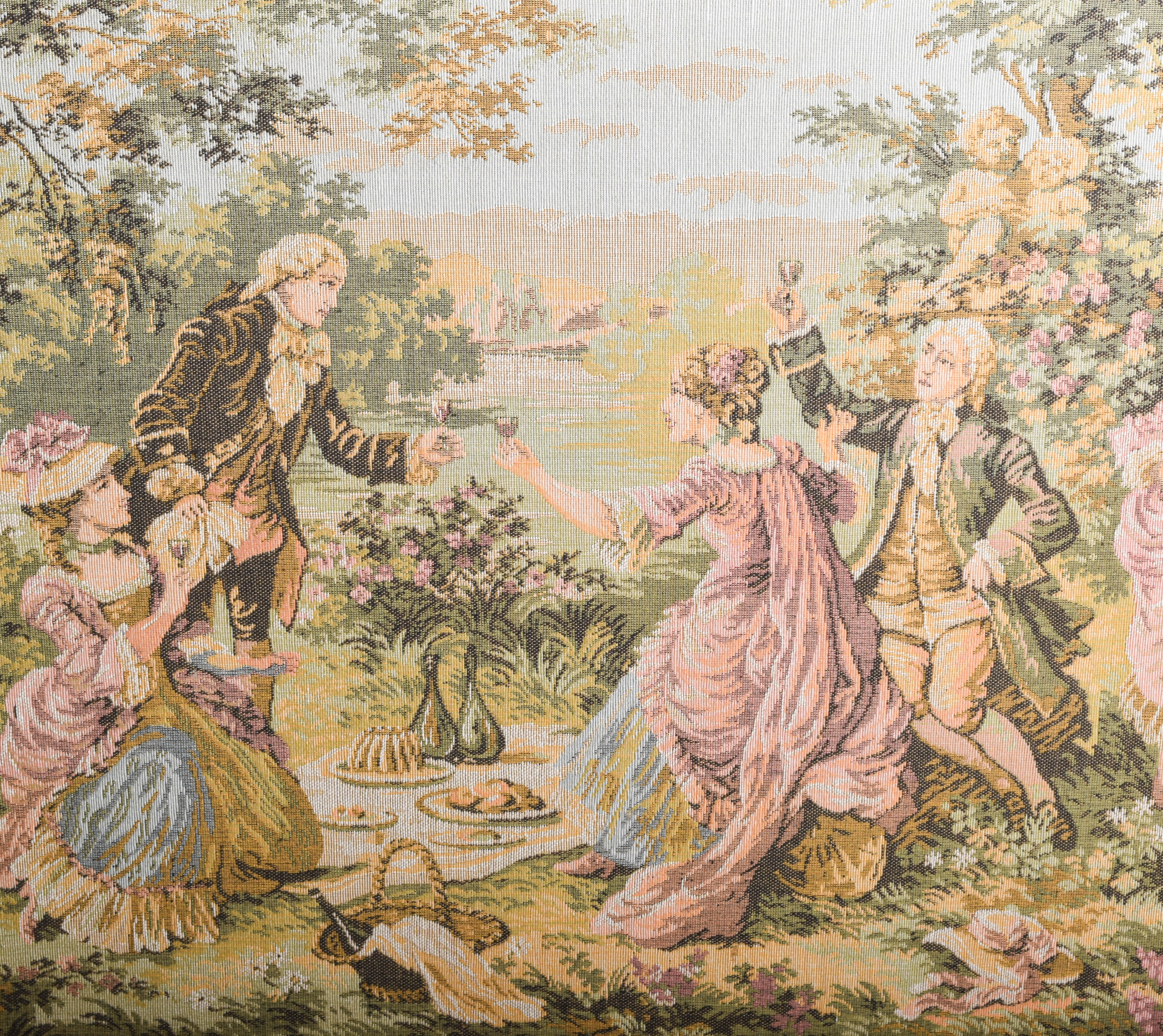 Vintage Rococo Style Tapestry