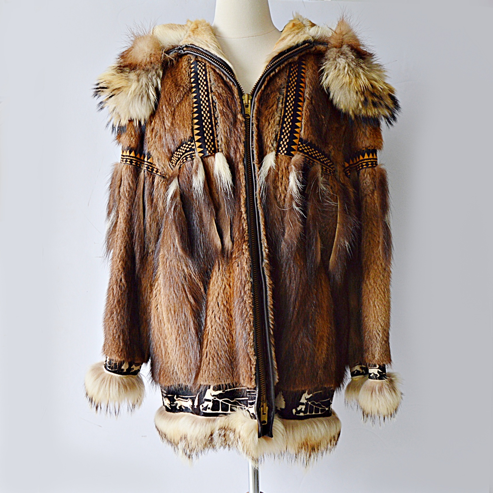 David Green Alaskan Fur Parka with Fox Trim