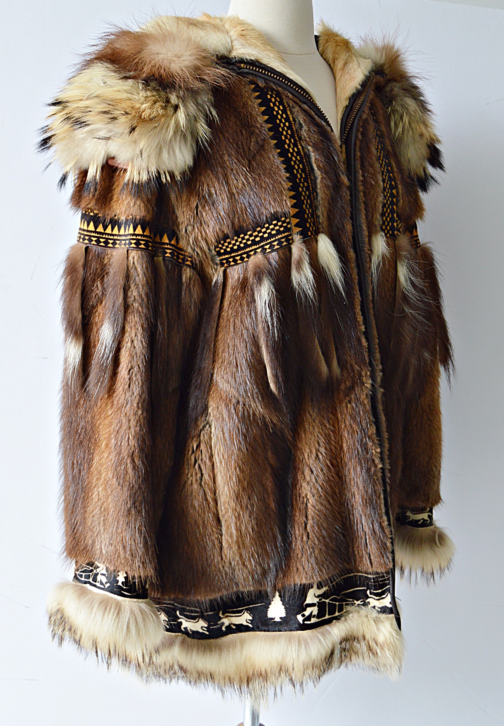 David Green Alaskan Fur Parka with Fox Trim