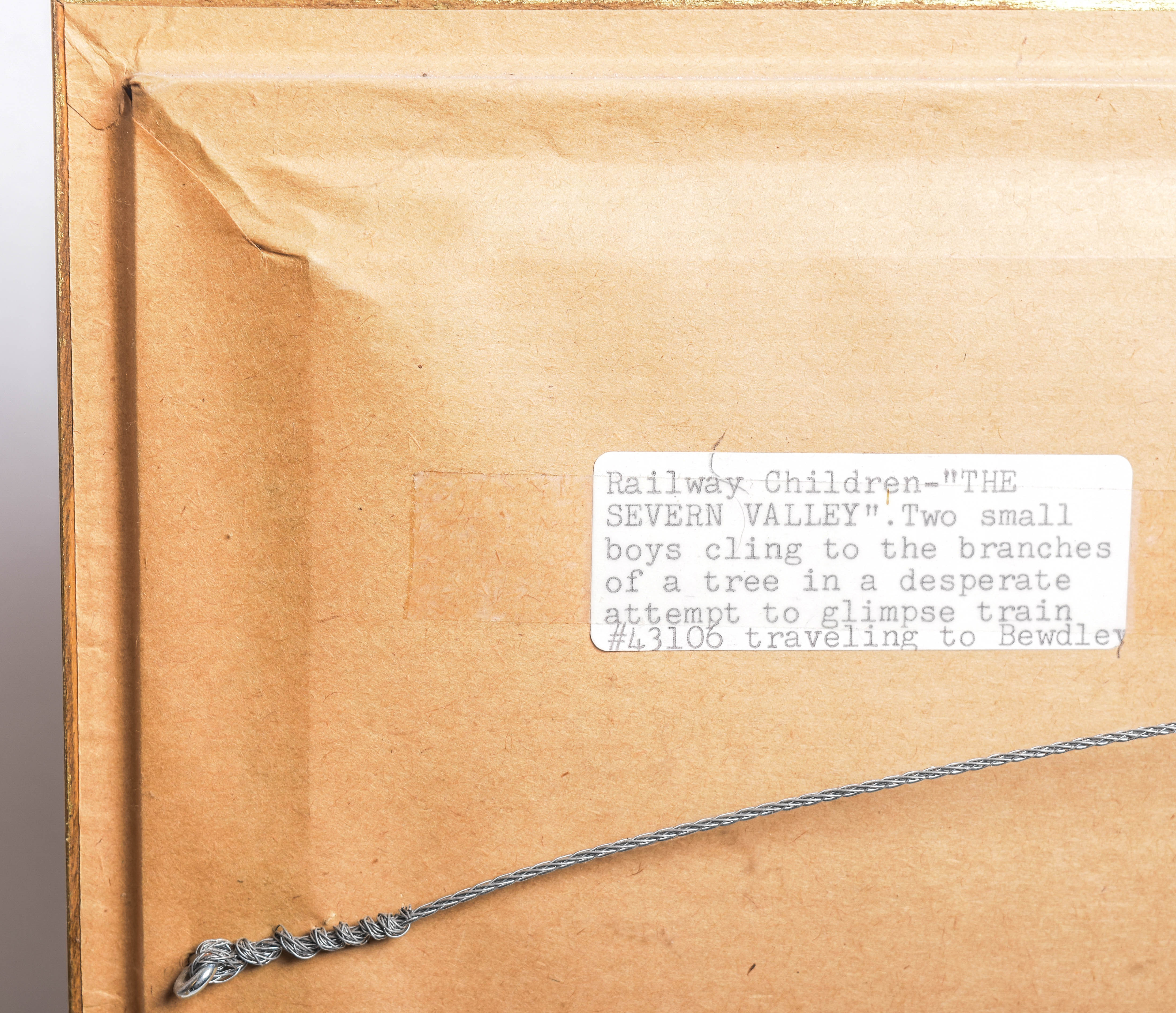 Pair of  Framed Vintage Train Themed Plates including Coalport