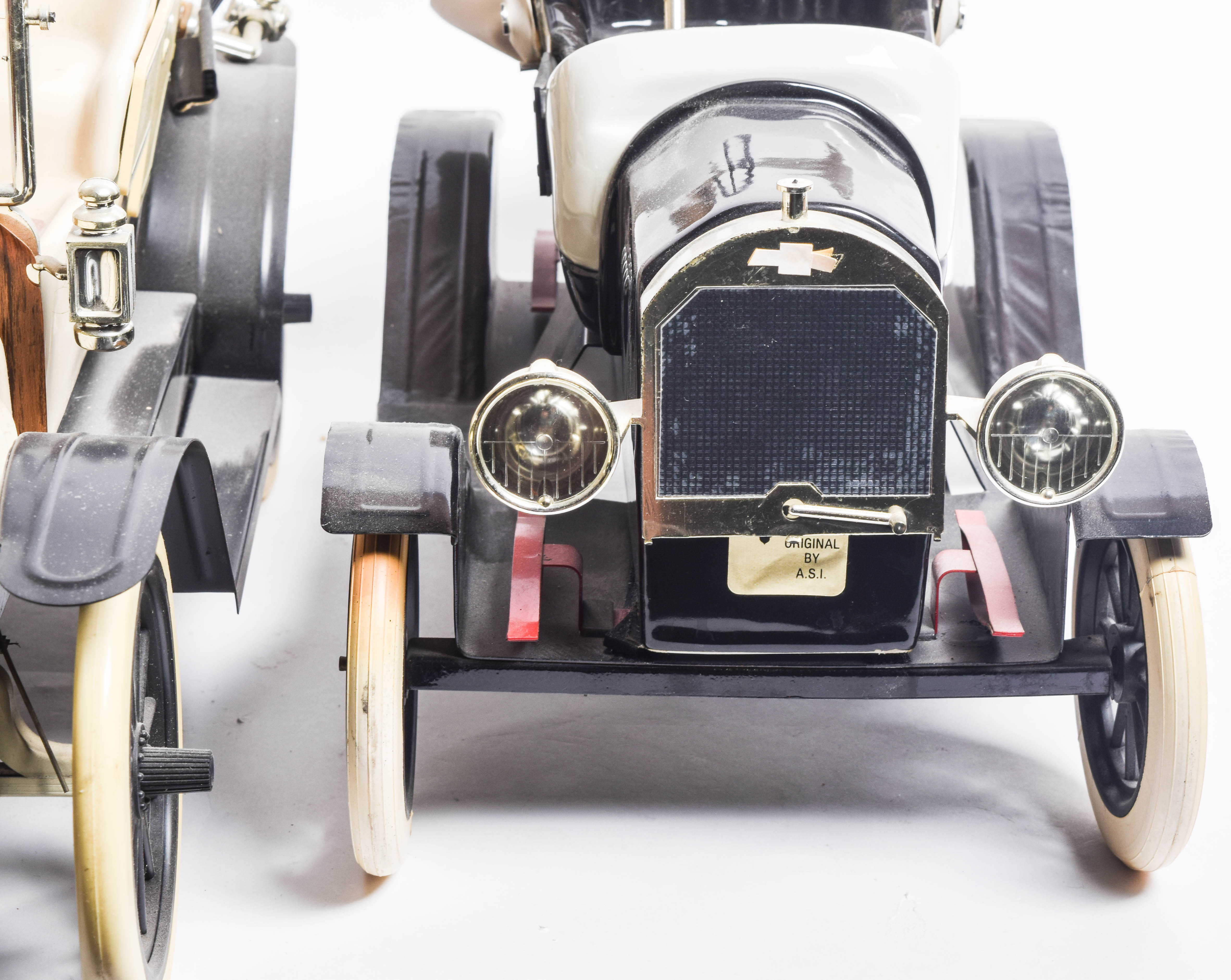 1910 Oldsmobile and 1910 Chevrolet Car Shaped Decanters