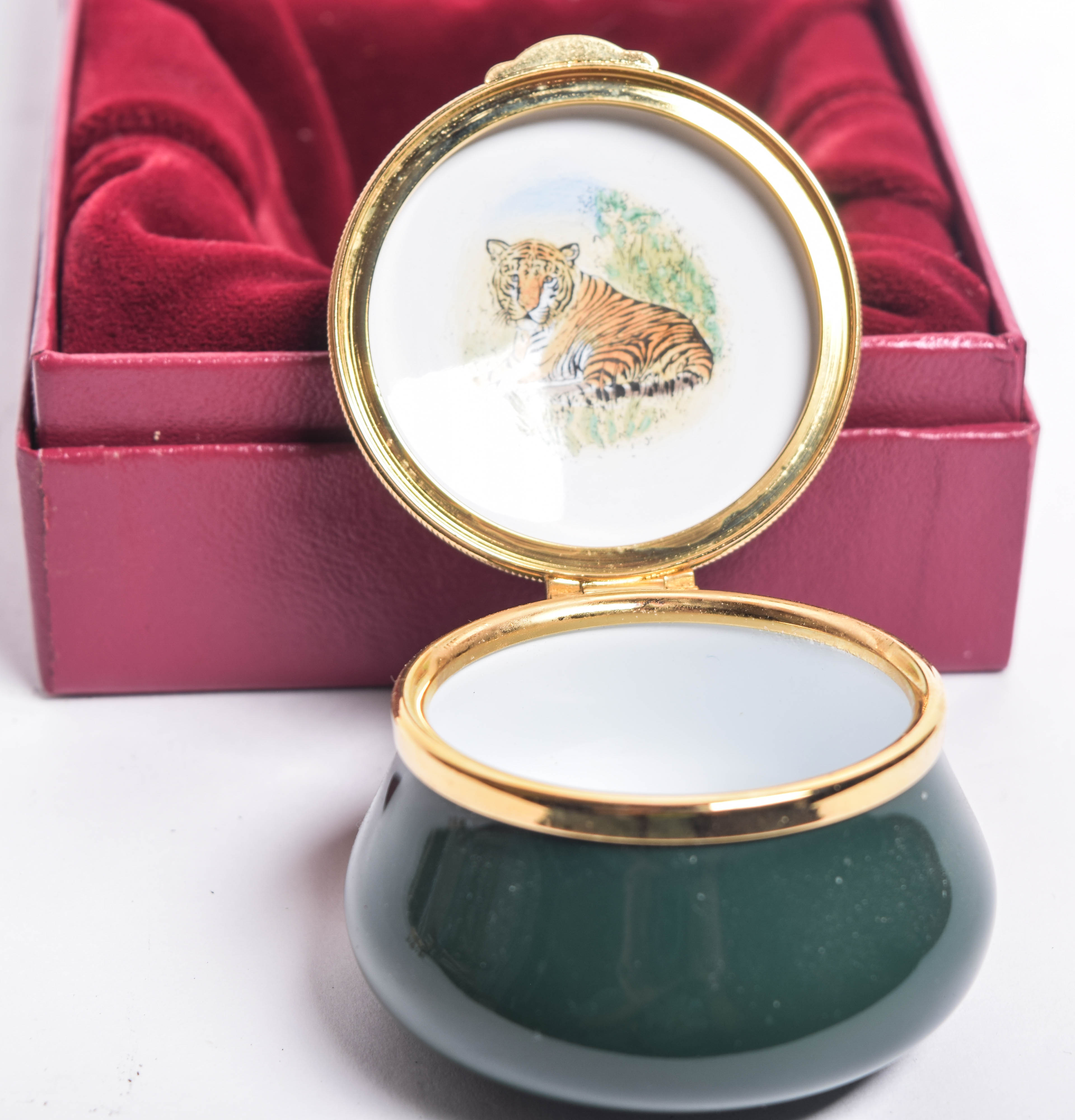 Assortment of Staffordshire and Halcyon Days Enamel Boxes