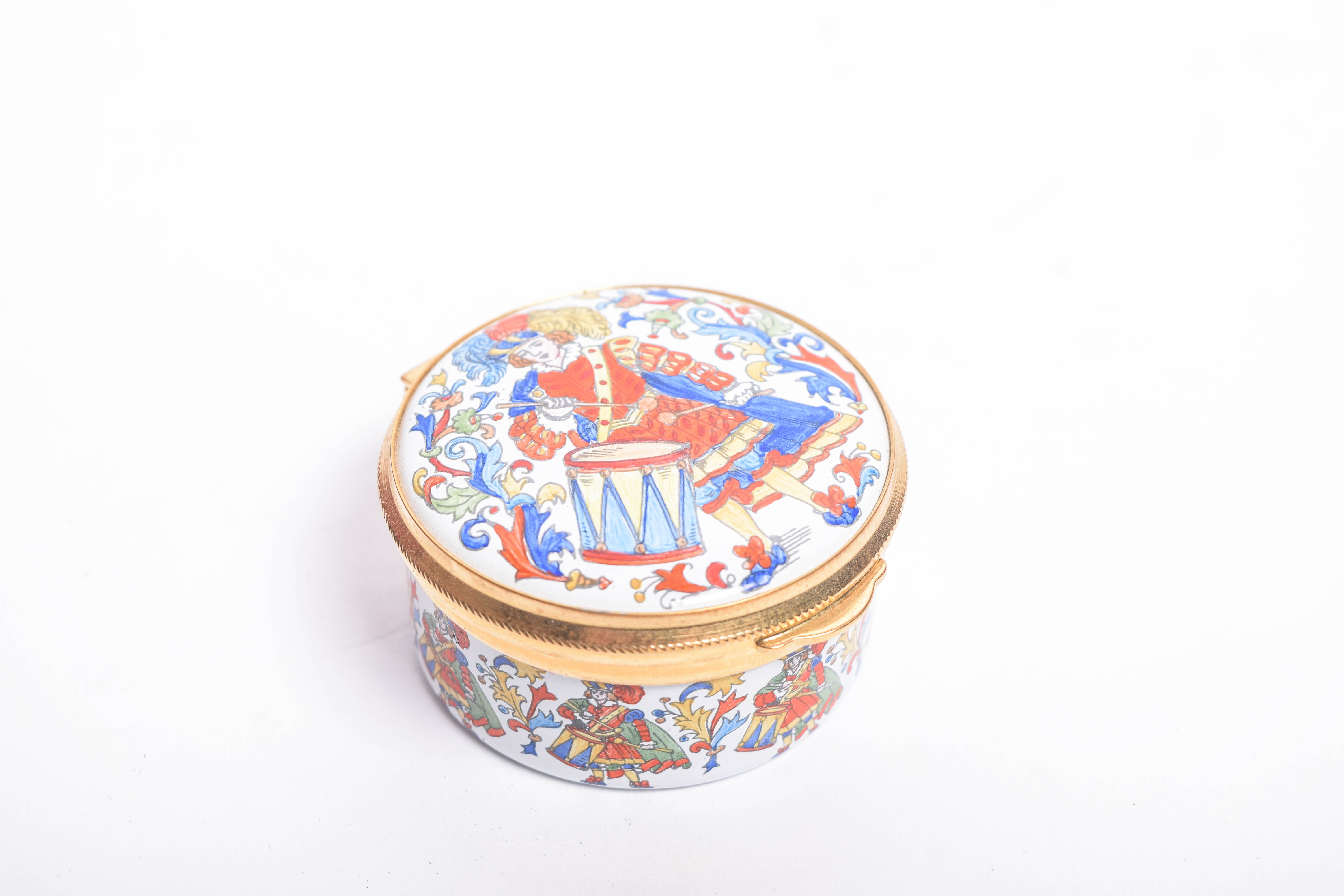 Assortment of Staffordshire and Halcyon Days Enamel Boxes