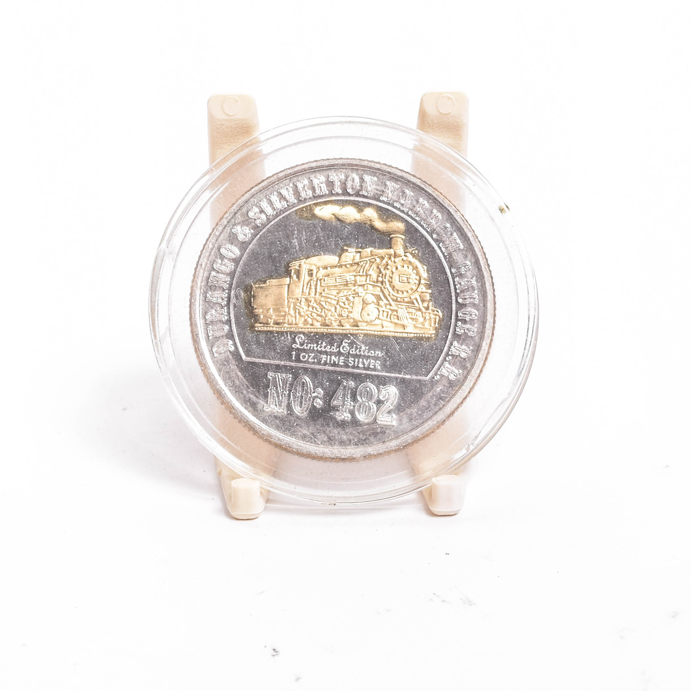 1992 Durango and Silverton Narrow Gauge Railroad Commemorative Silver Round