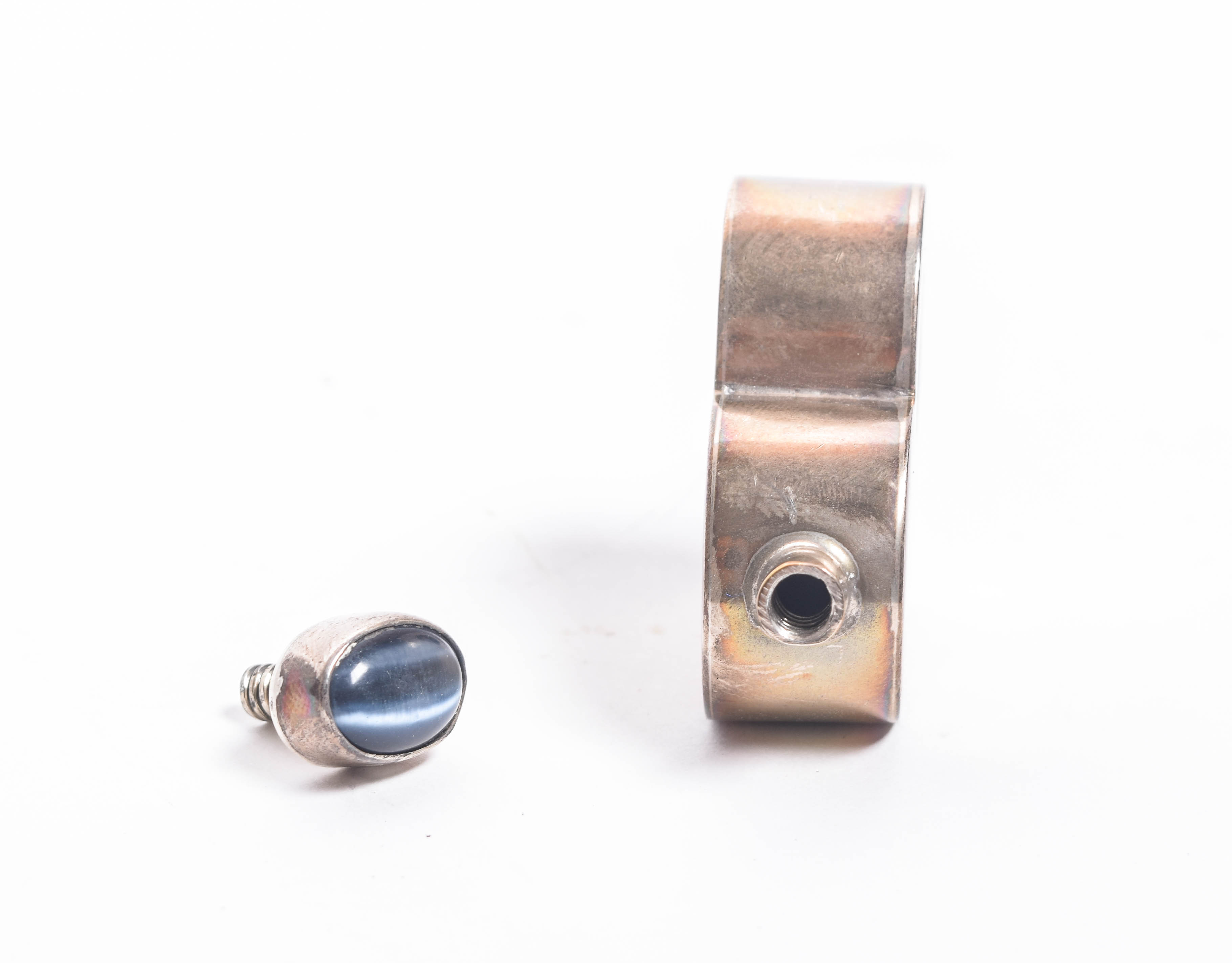 Vintage Taxco Sterling Silver Modernist Perfume Bottle