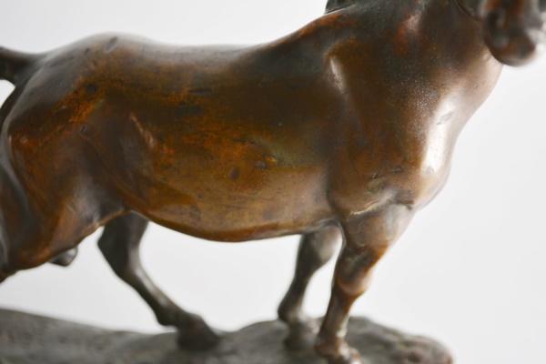 Paul Herzel Pompeian Bronze Mustang Bookends