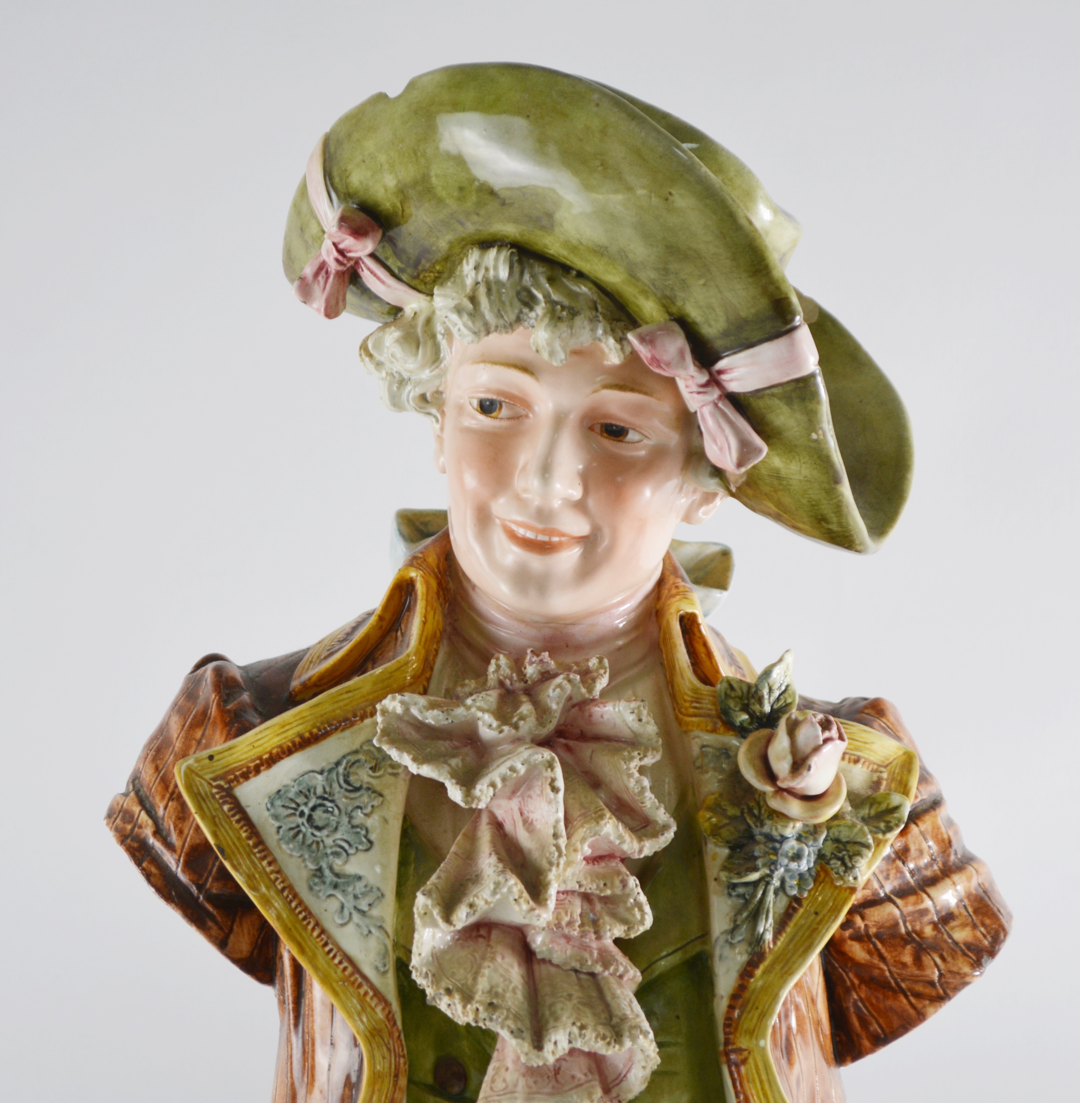 Vintage Teplitz-Turn Style Male Porcelain Bust
