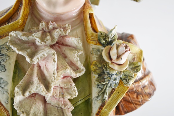 Vintage Teplitz-Turn Style Male Porcelain Bust